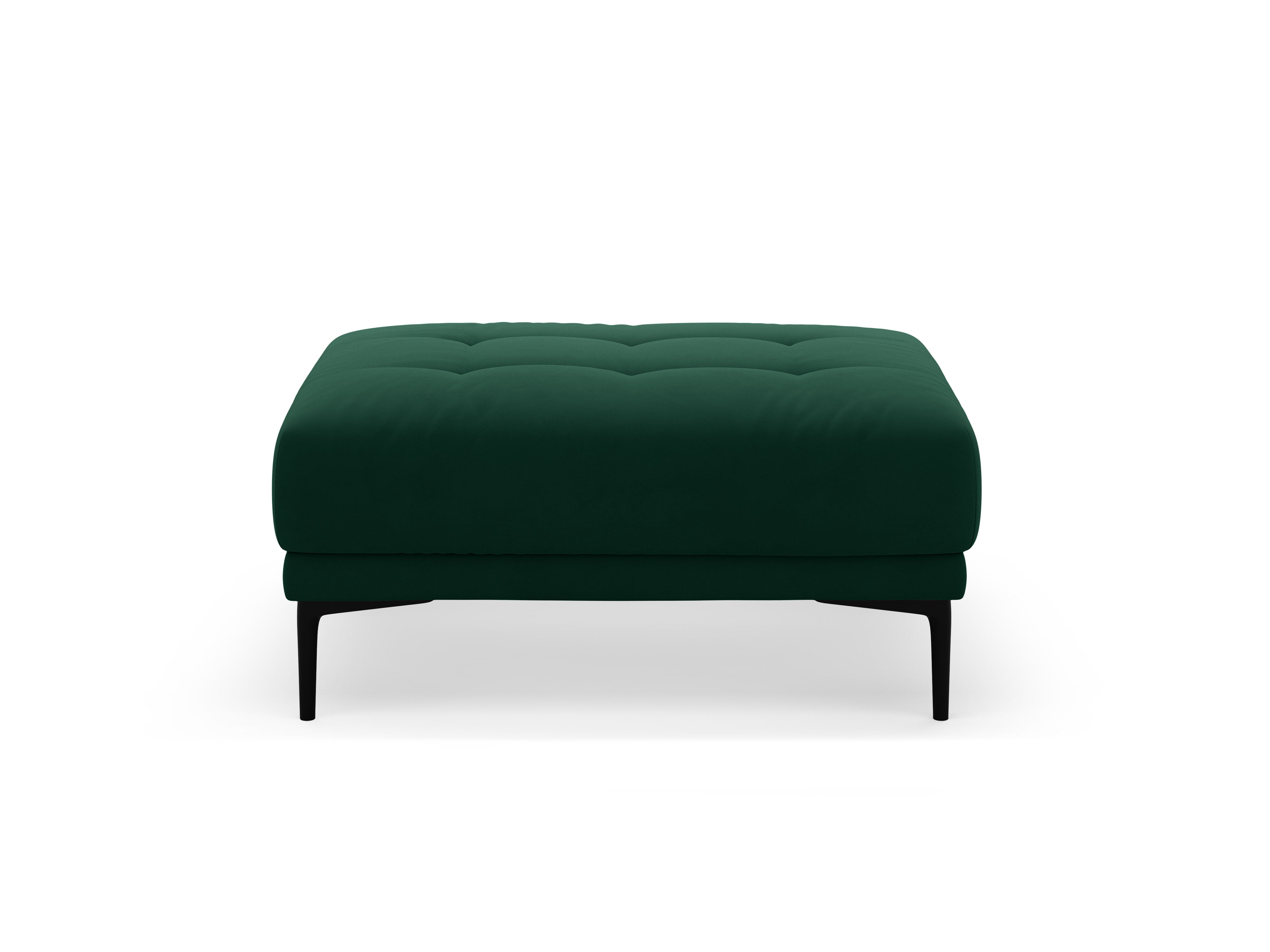 Velvet Pouf BEMY Bottle Green