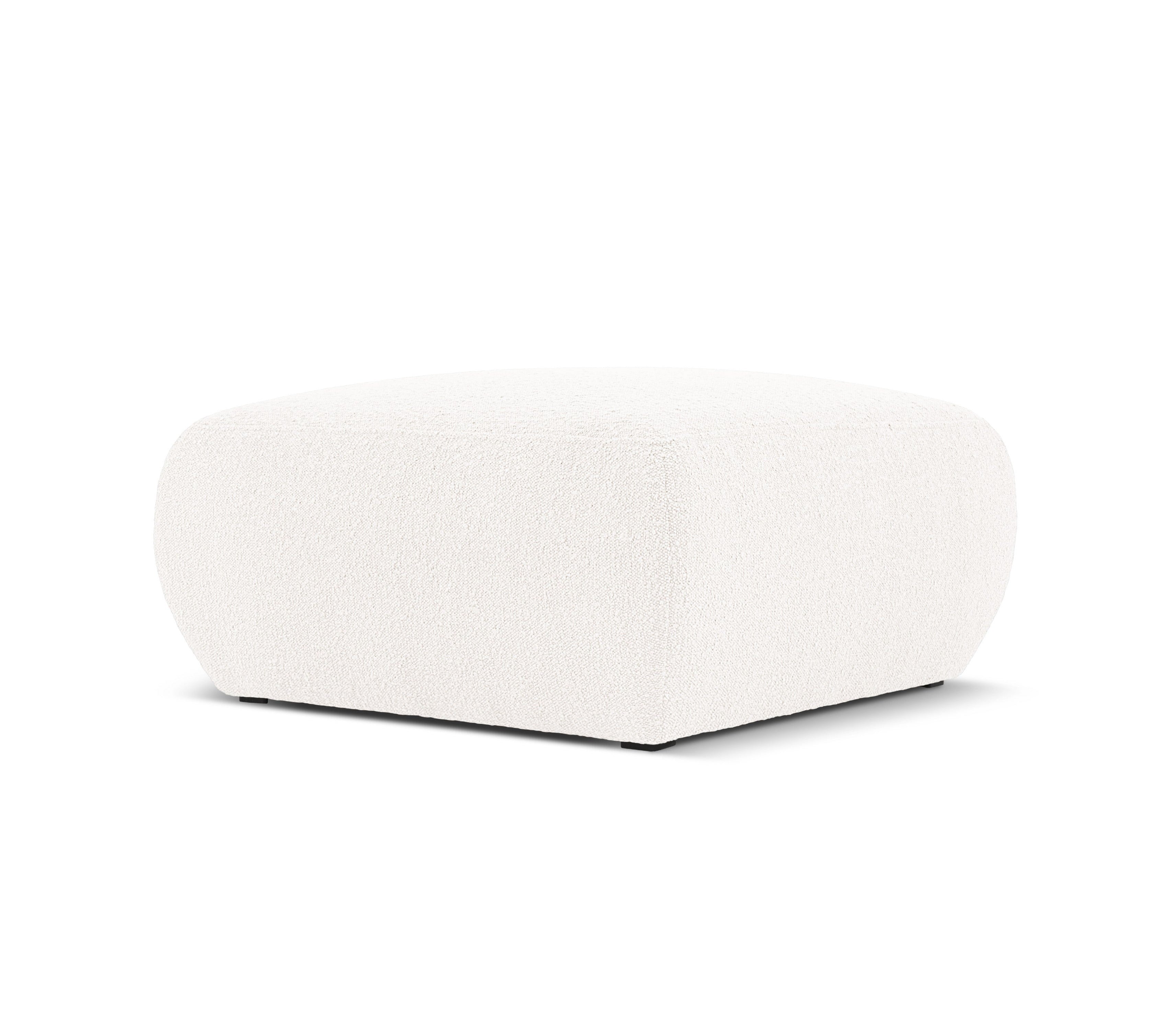 Puf w tkaninie boucle MOLINO biały Micadoni Eye on Design