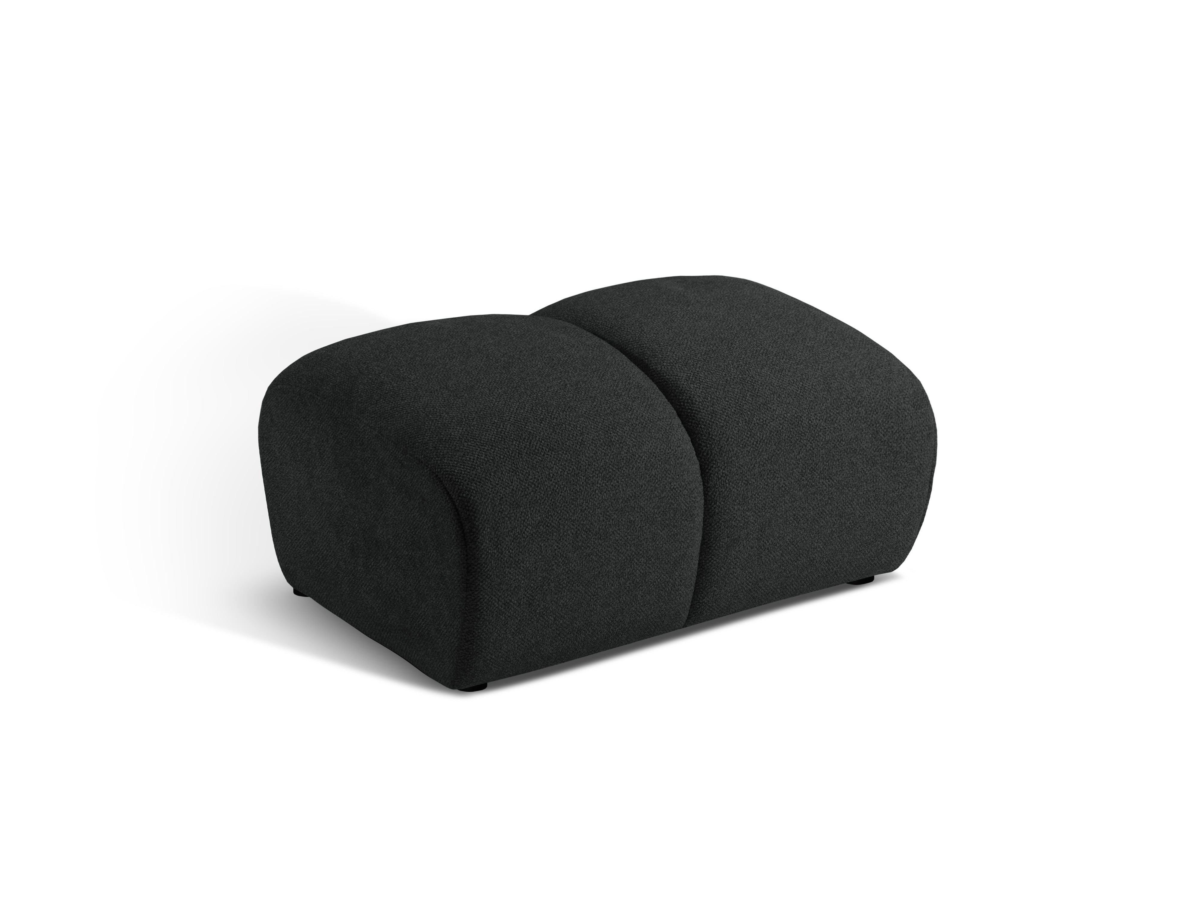 Puf DIANA anthrazitfarbener Chenille
