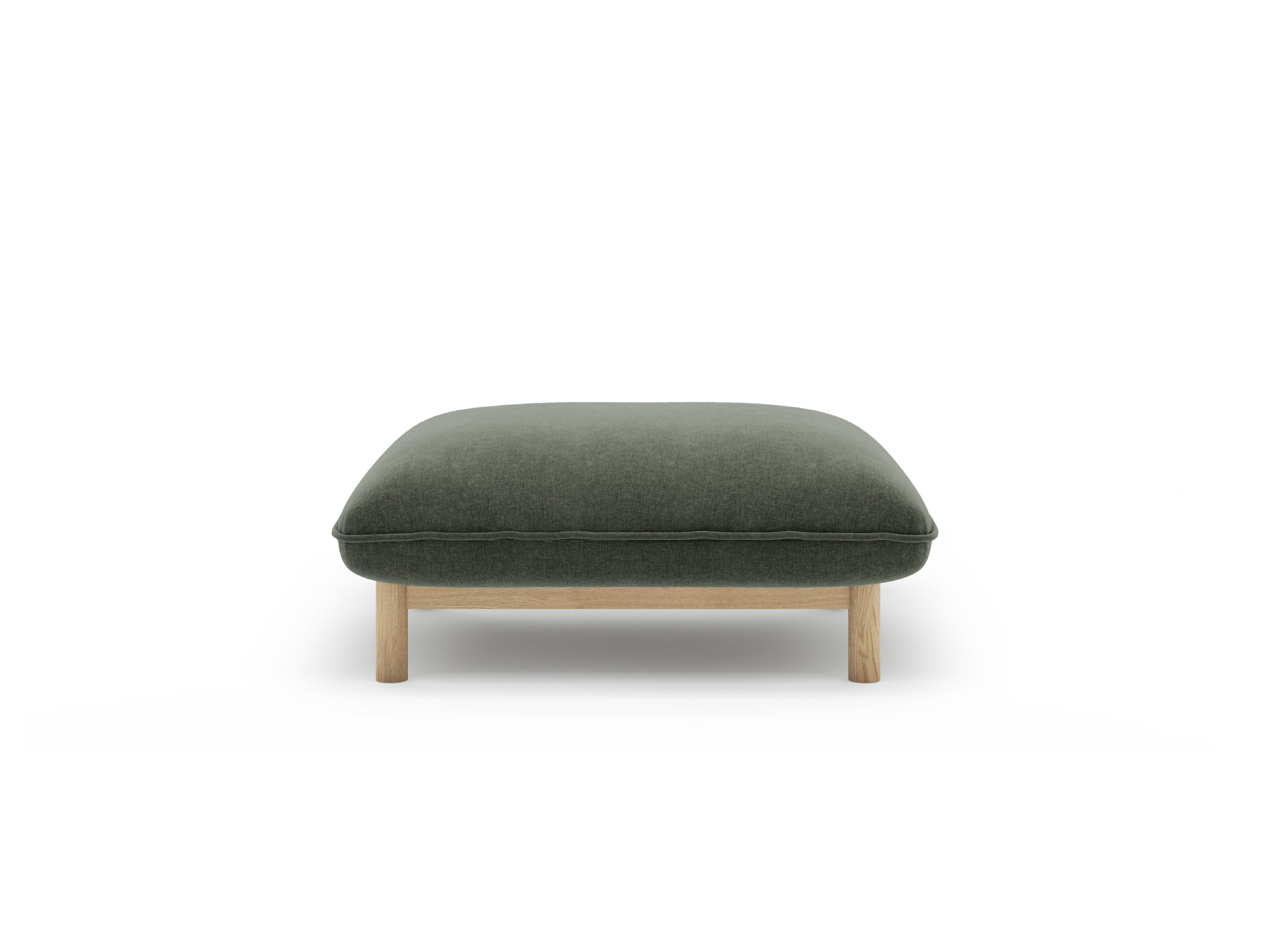 ADA Green Chenille Pouf