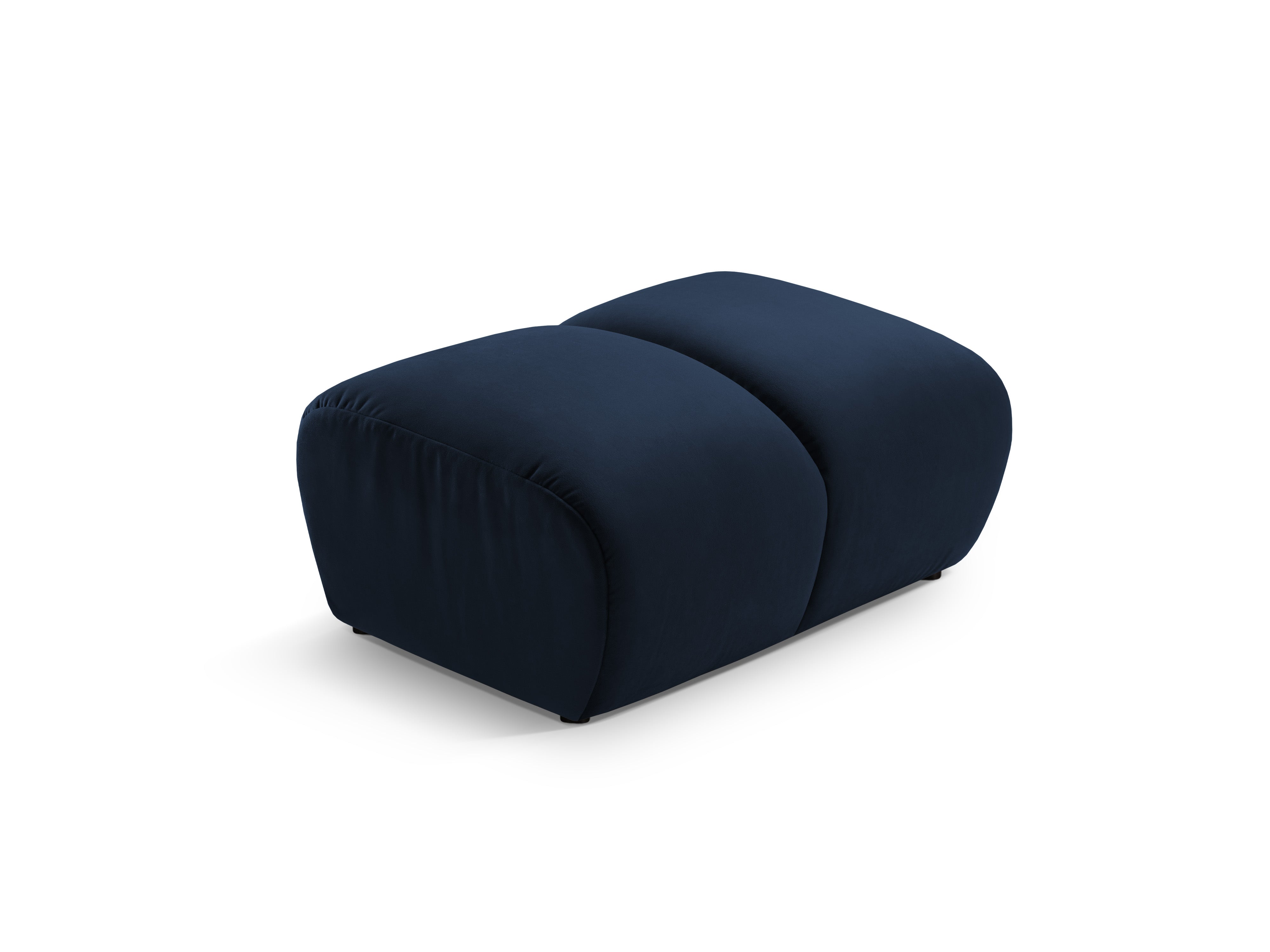 Royal Blue Velvet Pouf DIANA