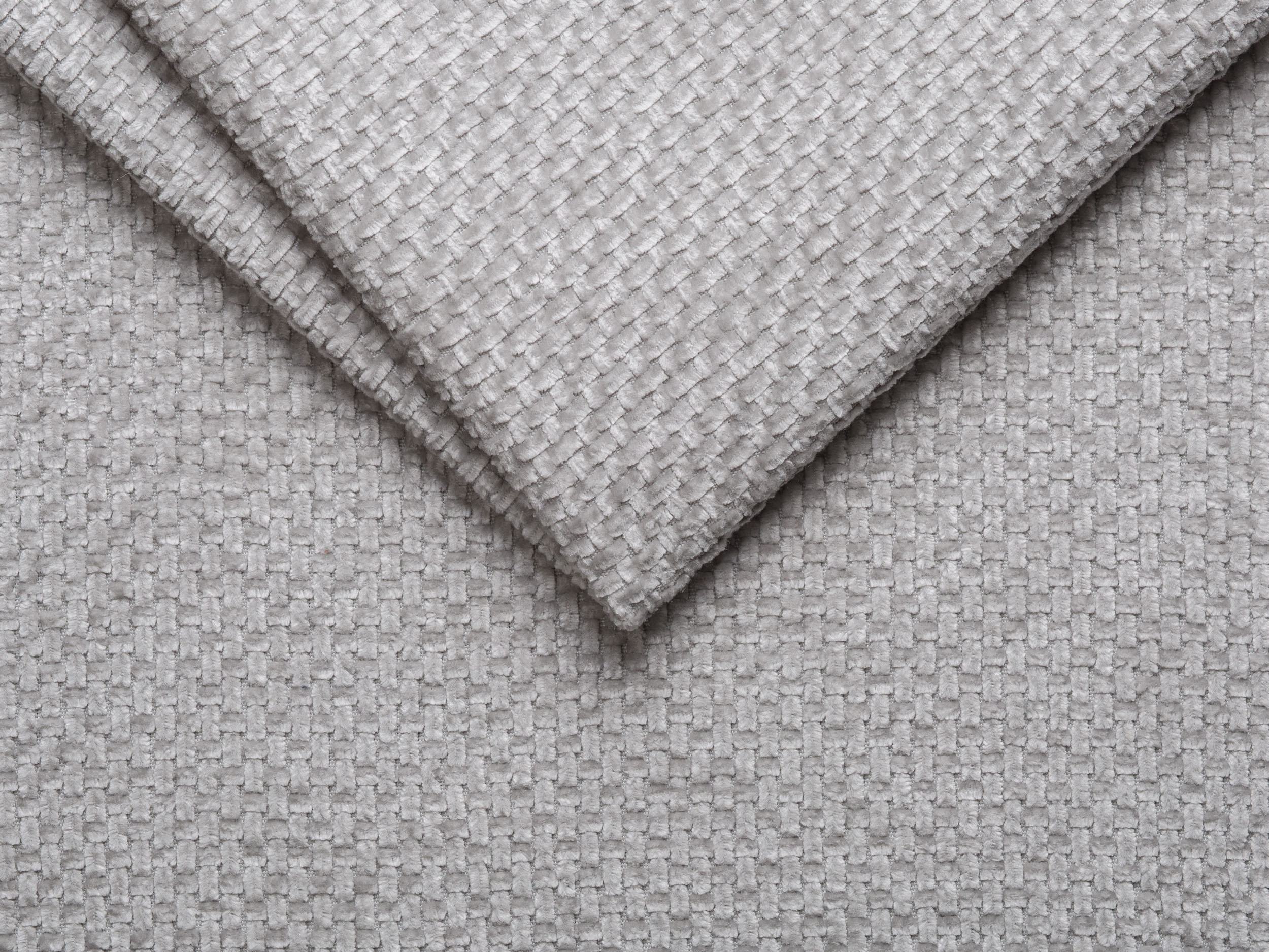 Open right-sided 4-seater sofa MILEY gray chenille