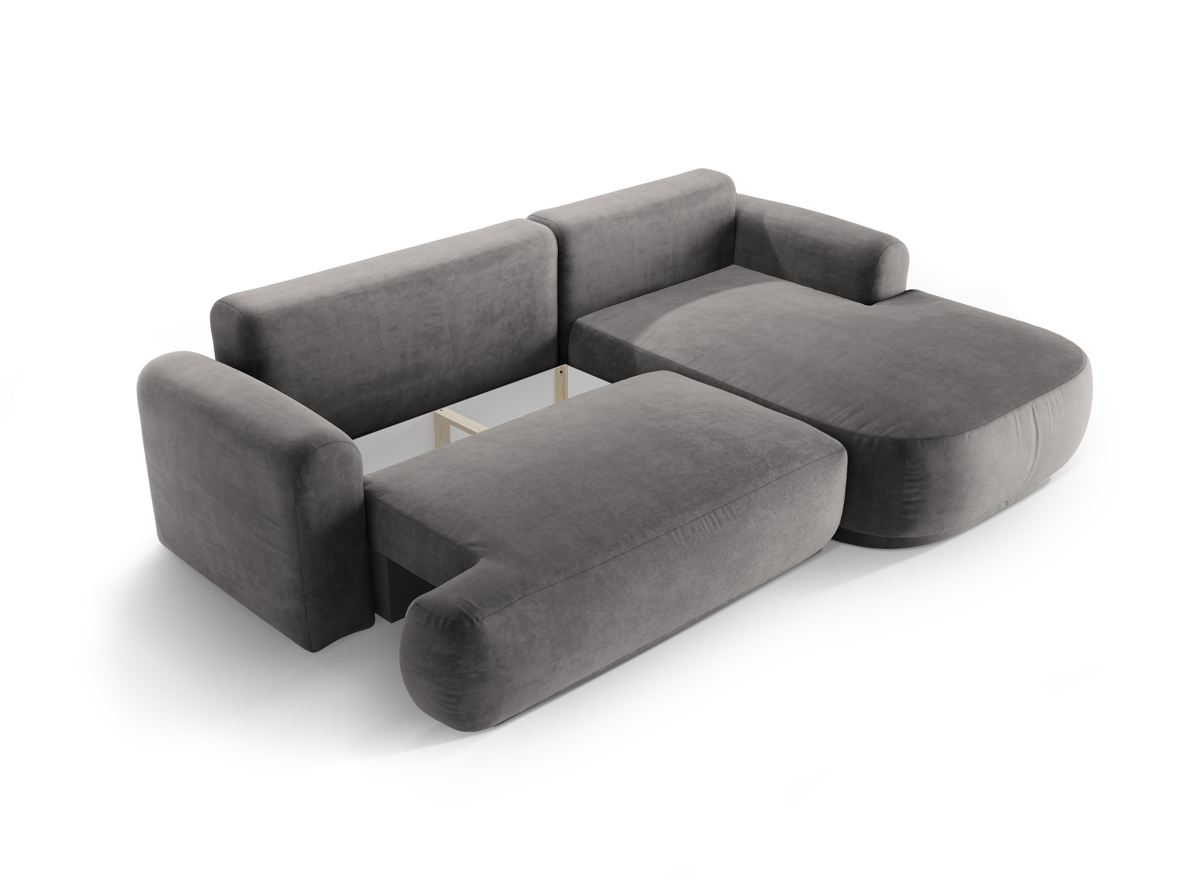 RECHTEN -SANDEL VELVET -Ecke mit Ella Grey Schlaffunktion