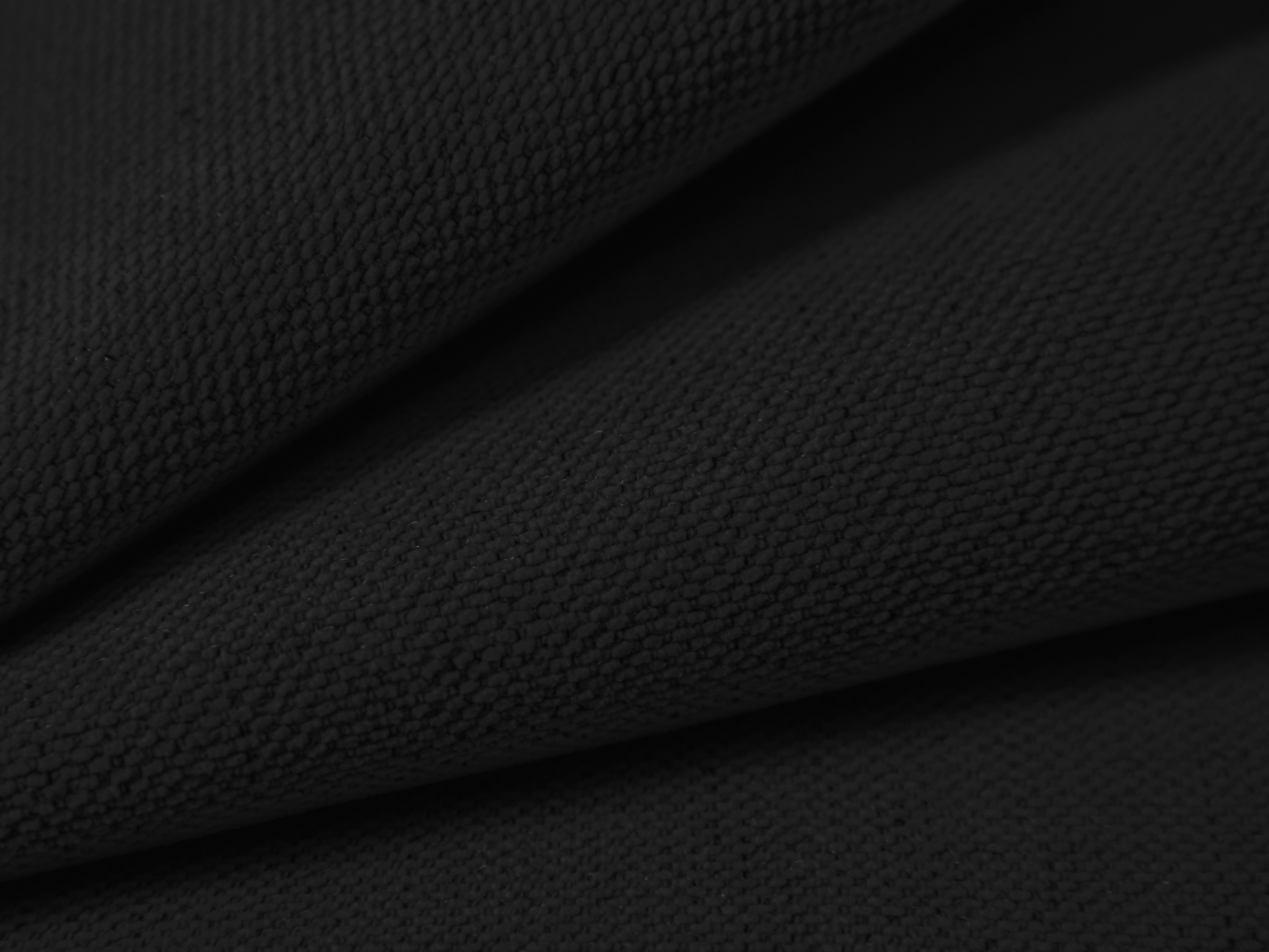 Rechthoekige 3-zits bank met slaapfunctie VICTOR zwart chenille