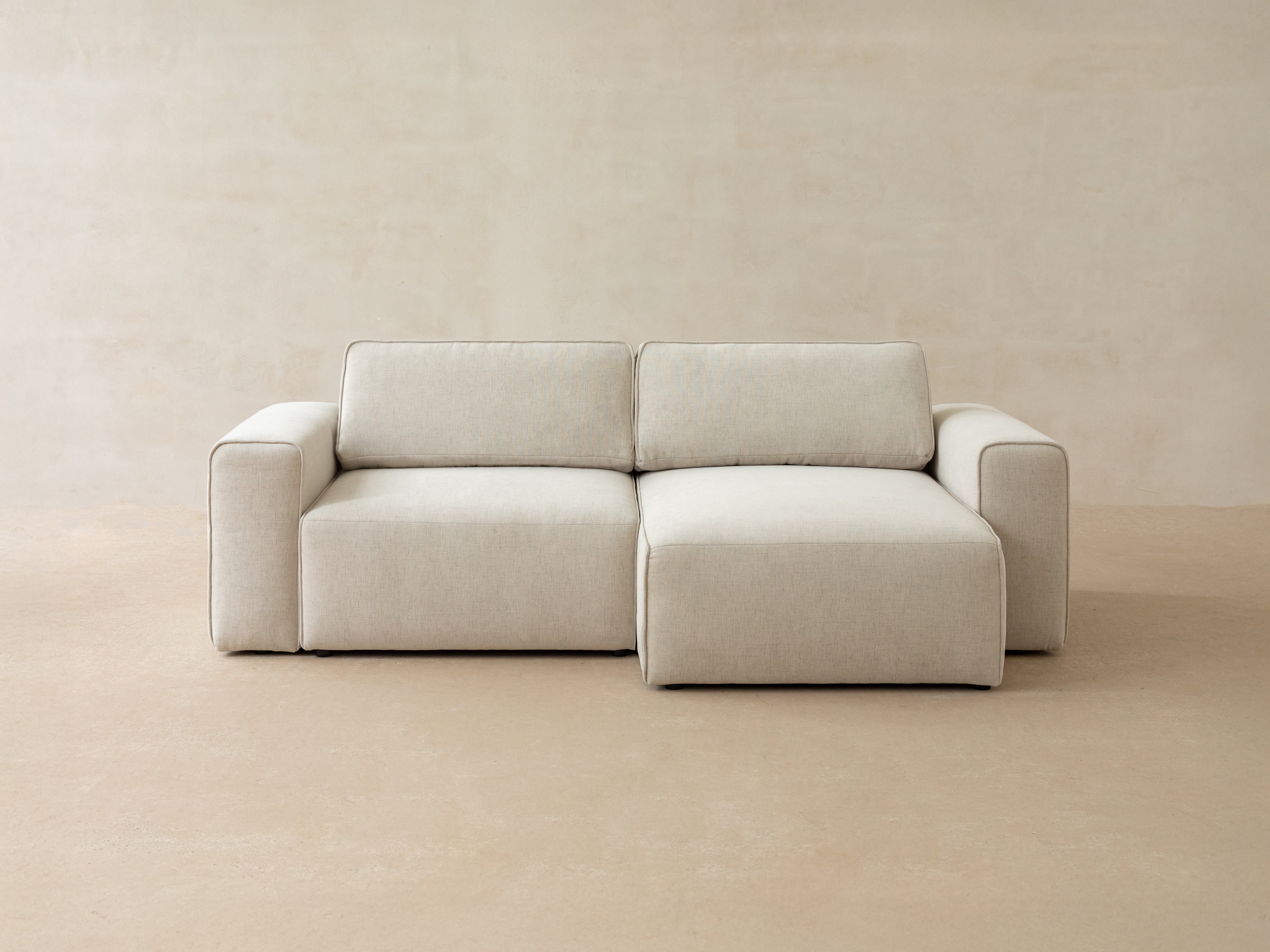 Samt-Ecksofa linksseitig 3-sitzig mit Schlaffunktion VICTOR schwarz