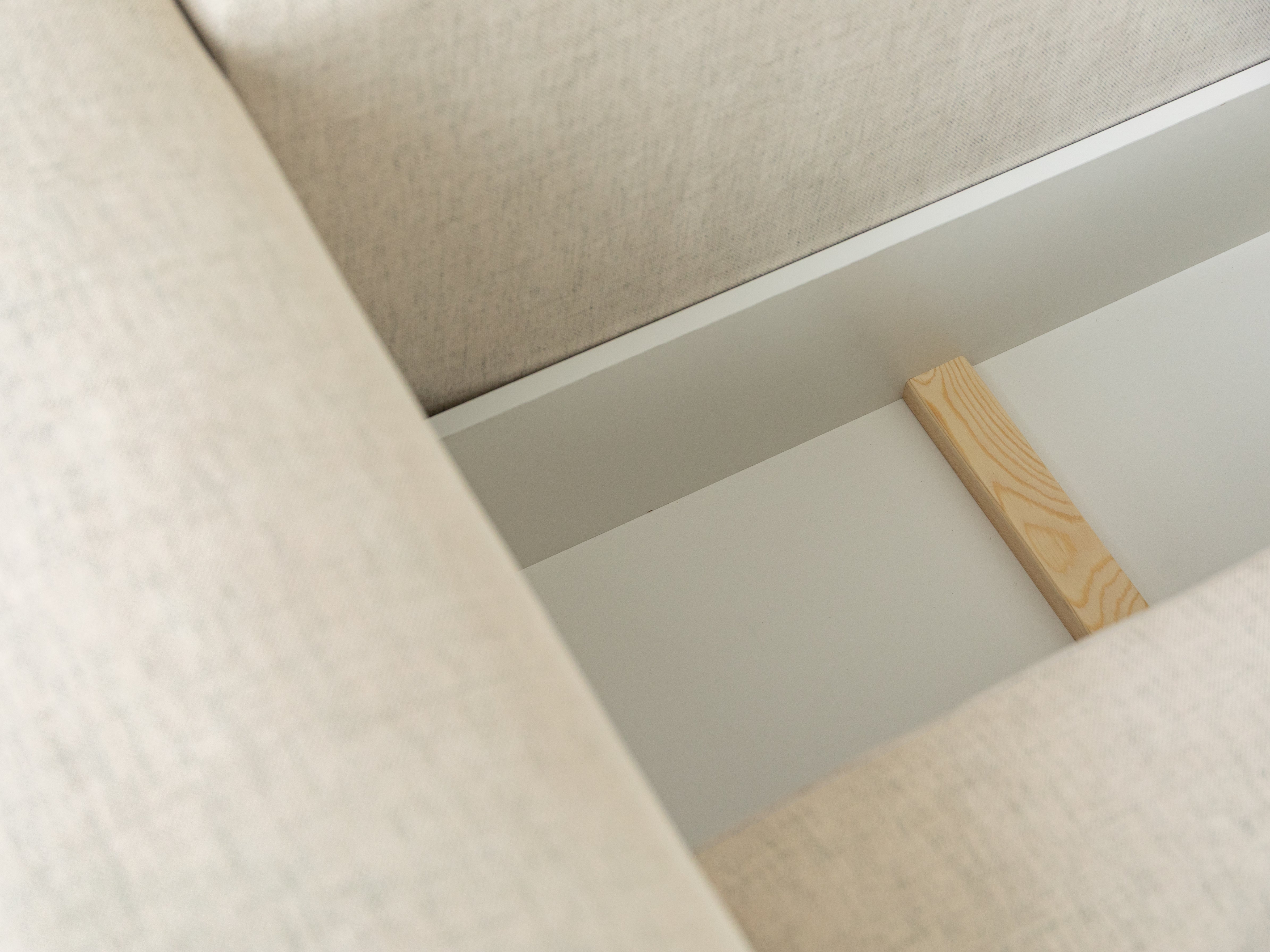 Samt-Ecksofa linksseitig 3-sitzig mit Schlaffunktion VICTOR schwarz