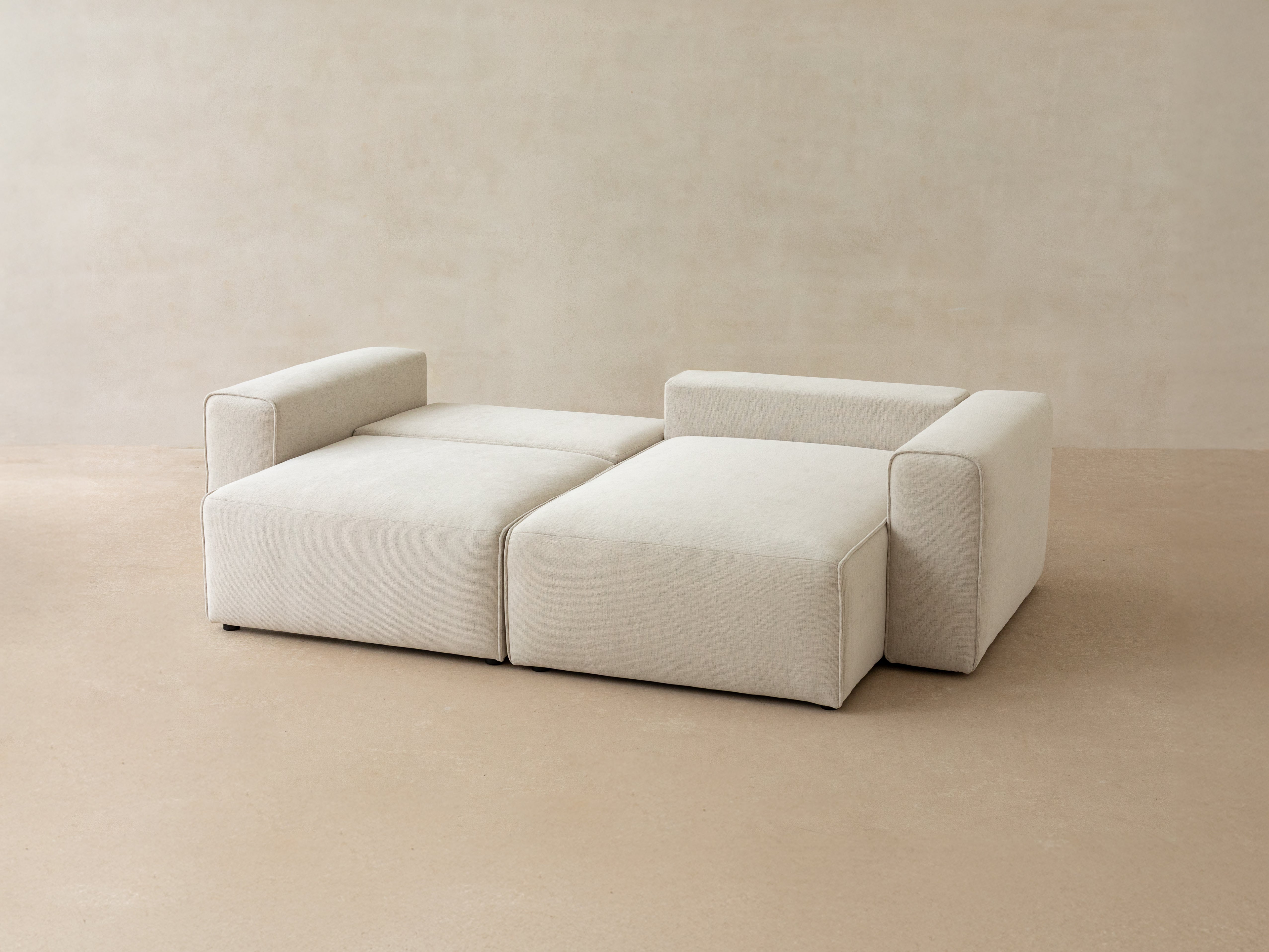 Samt-Ecksofa linksseitig 3-sitzig mit Schlaffunktion VICTOR schwarz