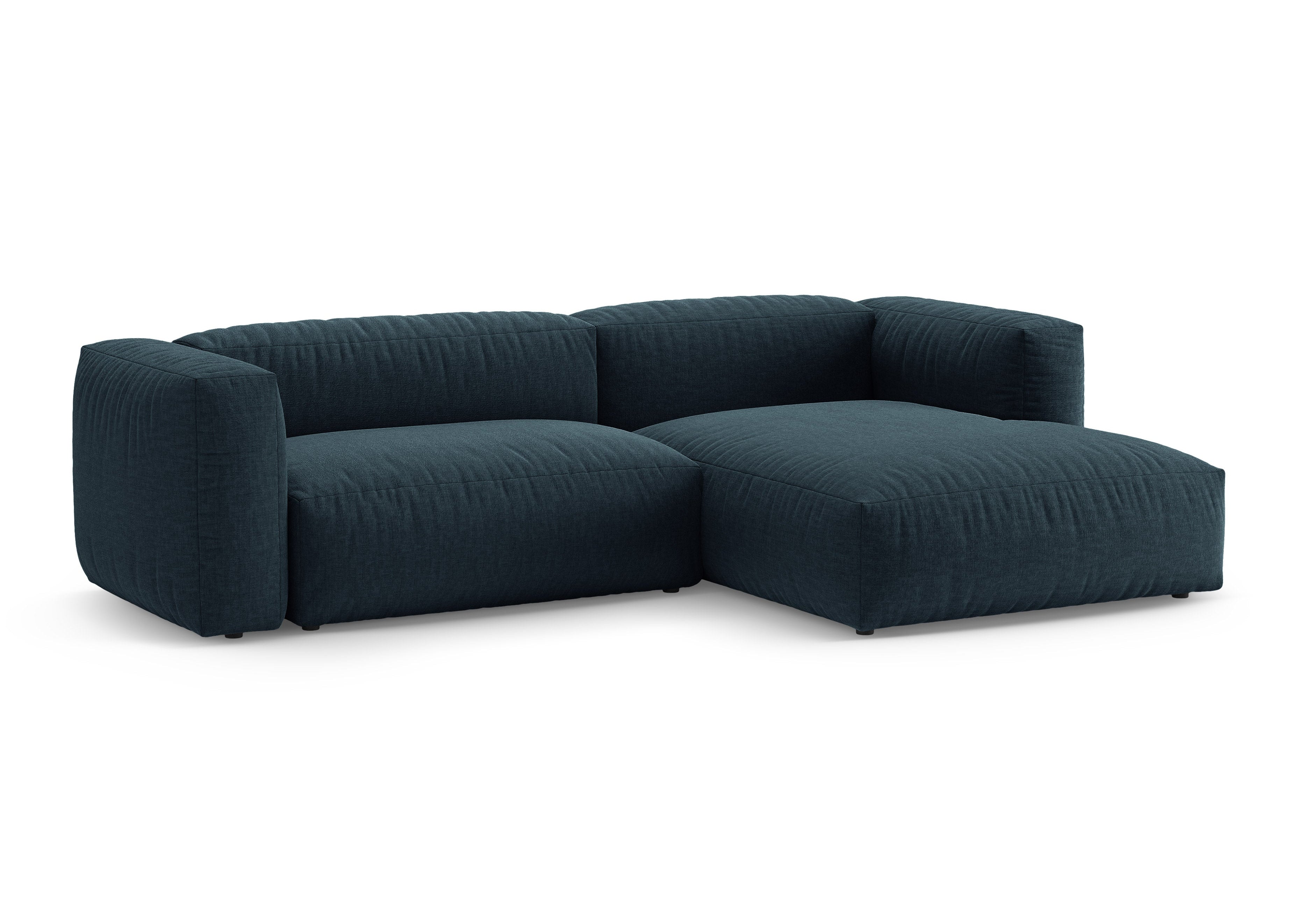 Rechtsseitige Schlafcouch MARTINA in Jeansblau