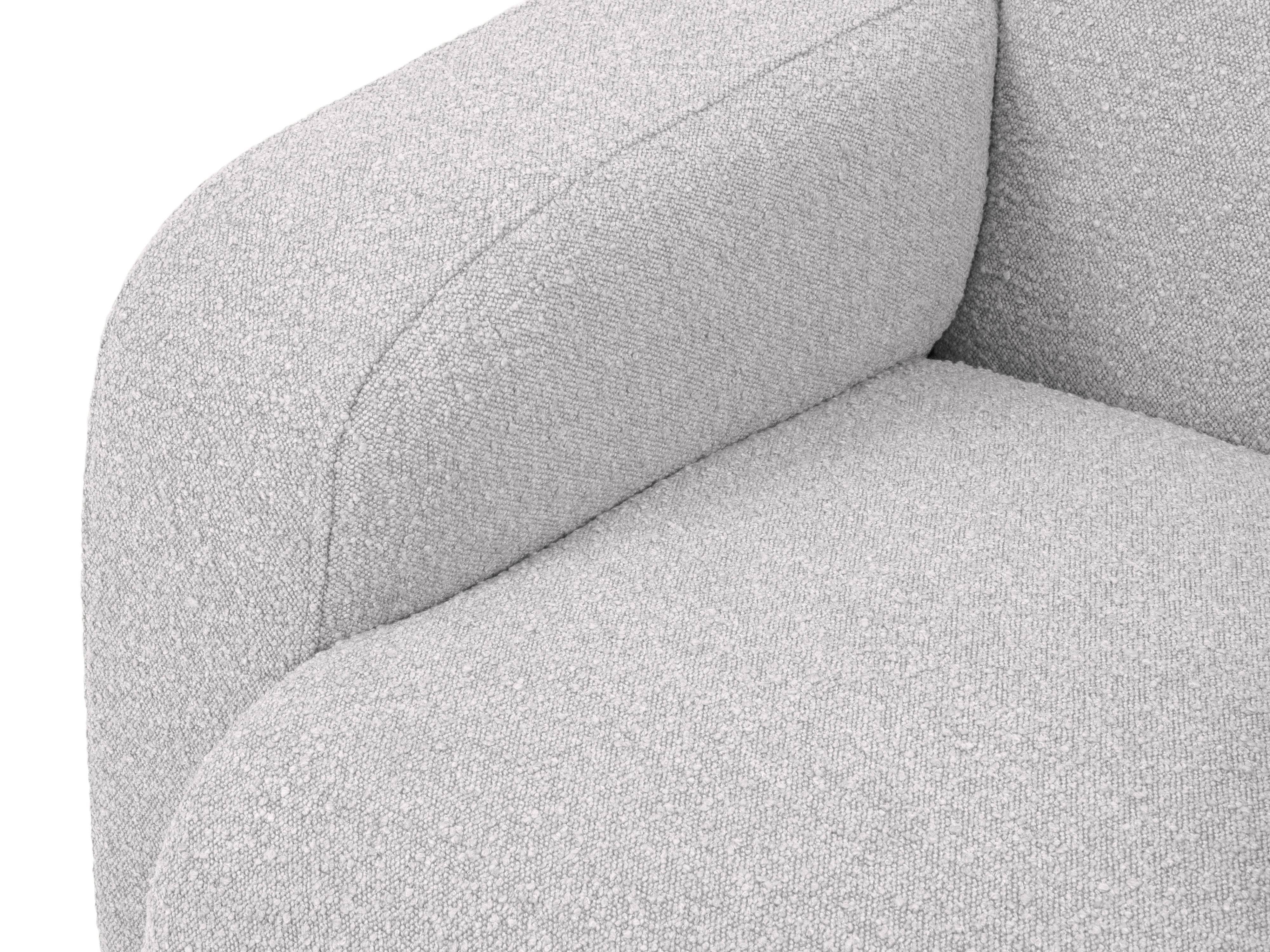 Narożnik w tkaninie boucle prawostronny MOLINO jasnoszary Micadoni Eye on Design