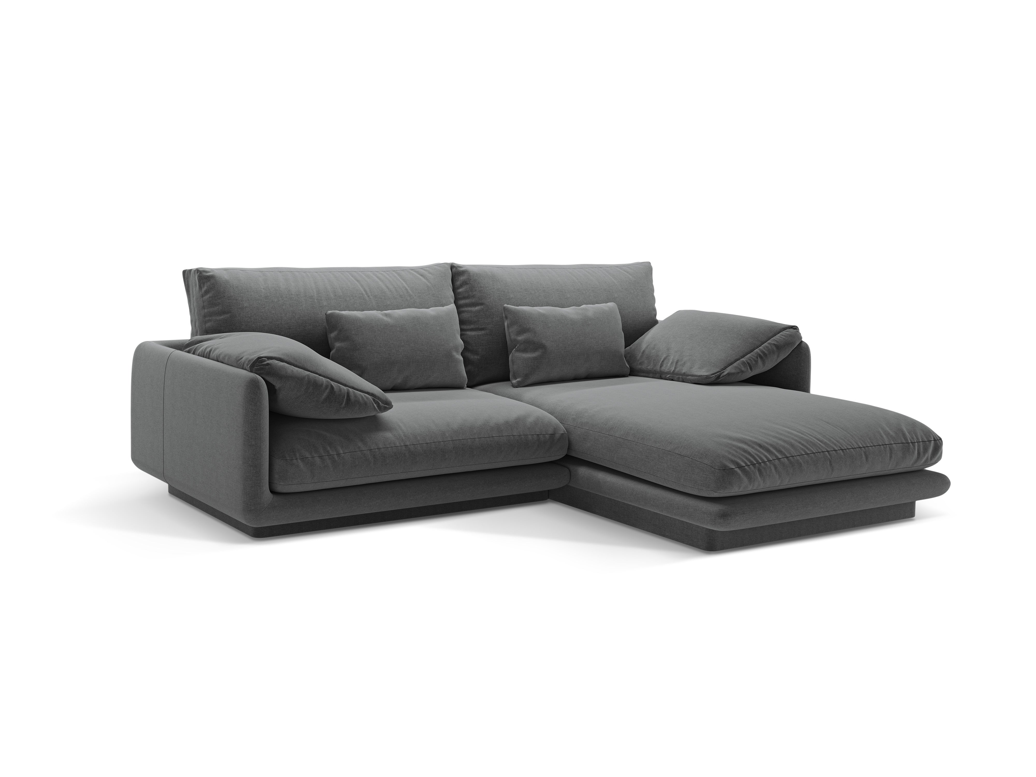 Right-sided corner 3-person Torino dark gray