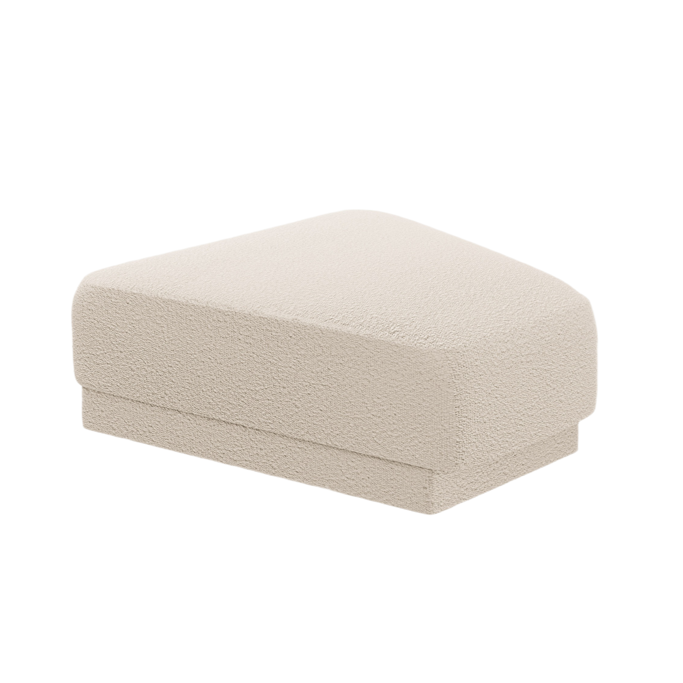 Pouf / module MILEY beige boucle