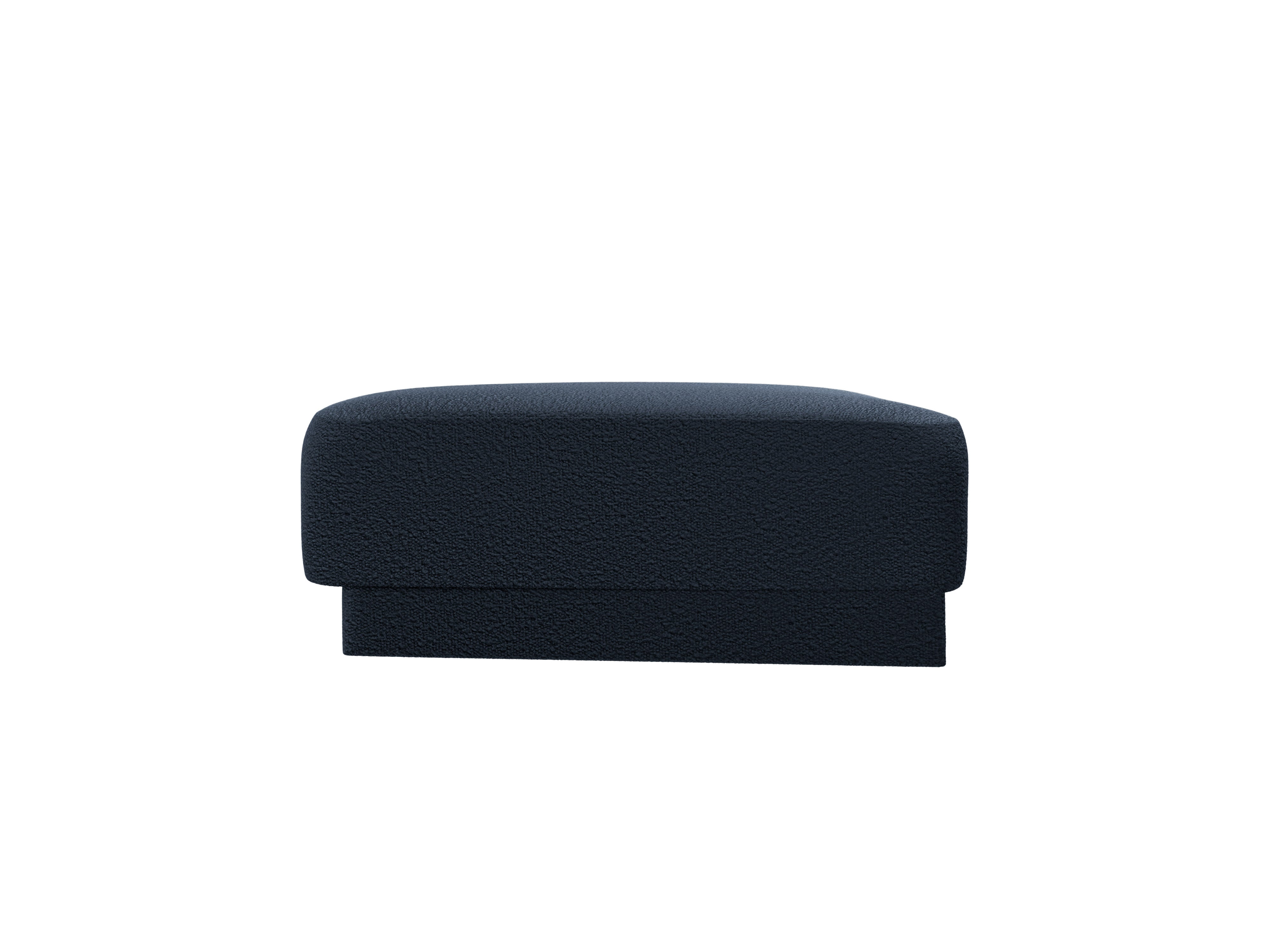 Pouf / Modul MILEY dunkelblau Boucle