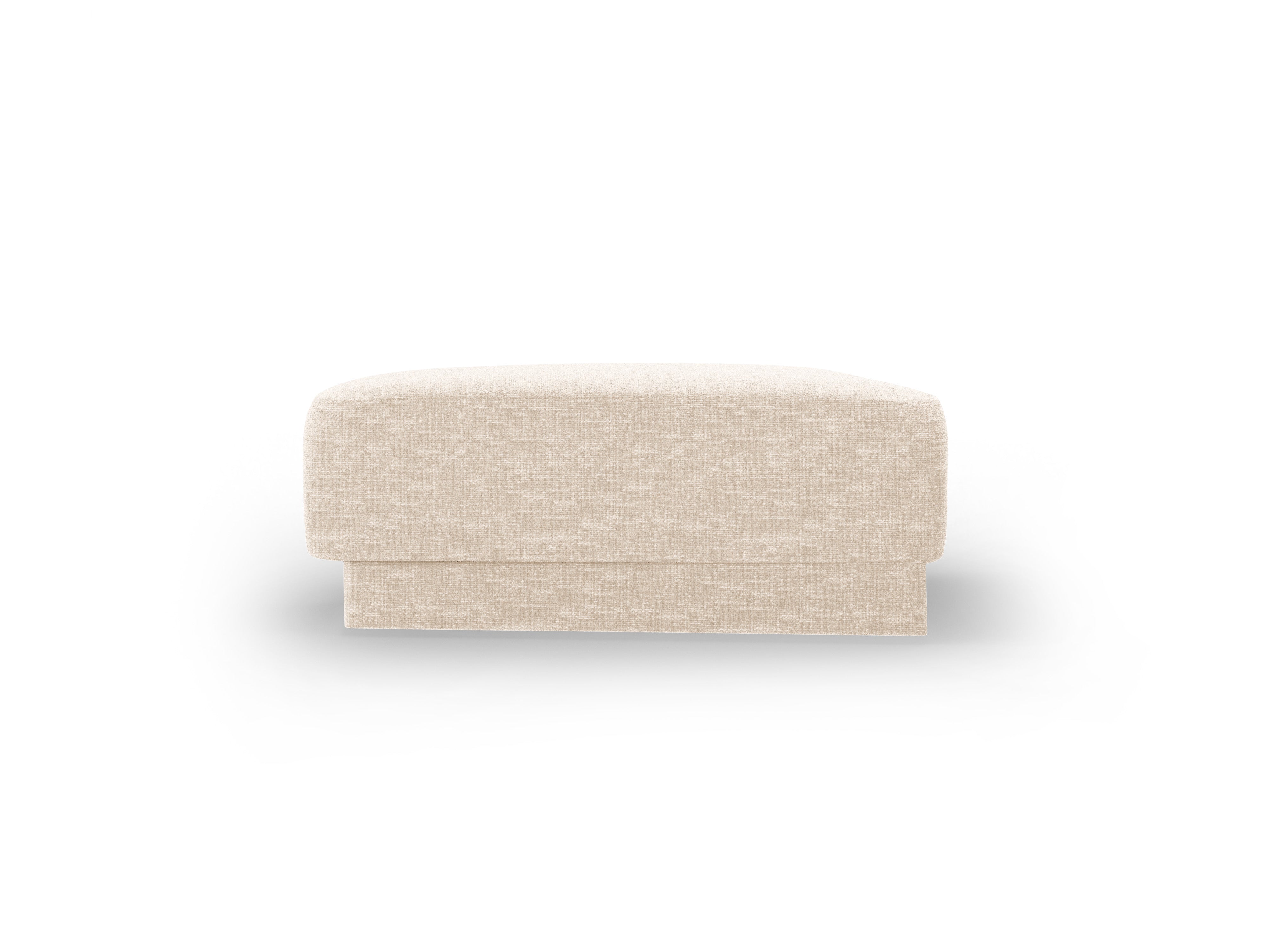Pouf / module MILEY light beige silky chenille