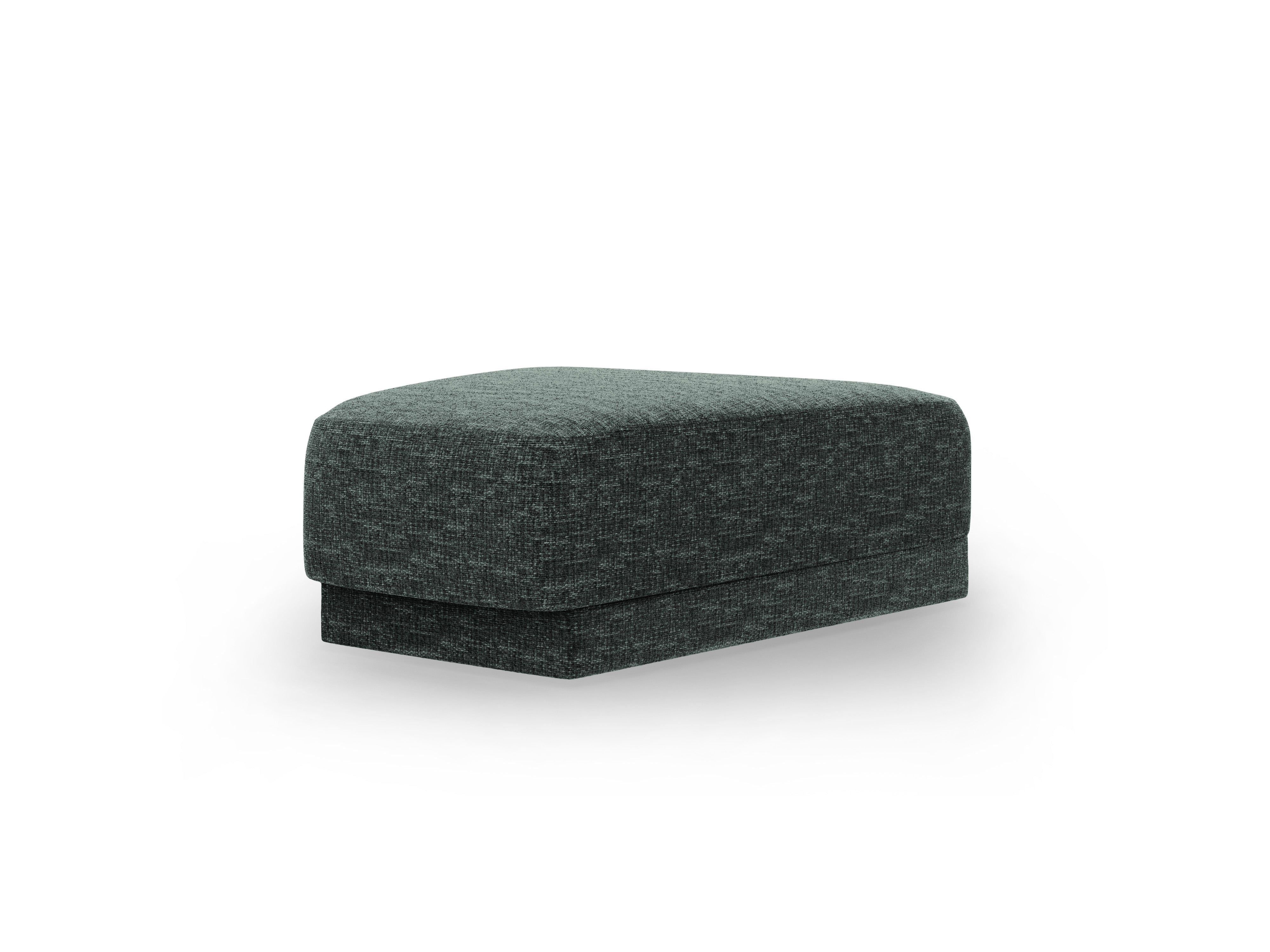Puff / module MILEY petrol blue silky chenille