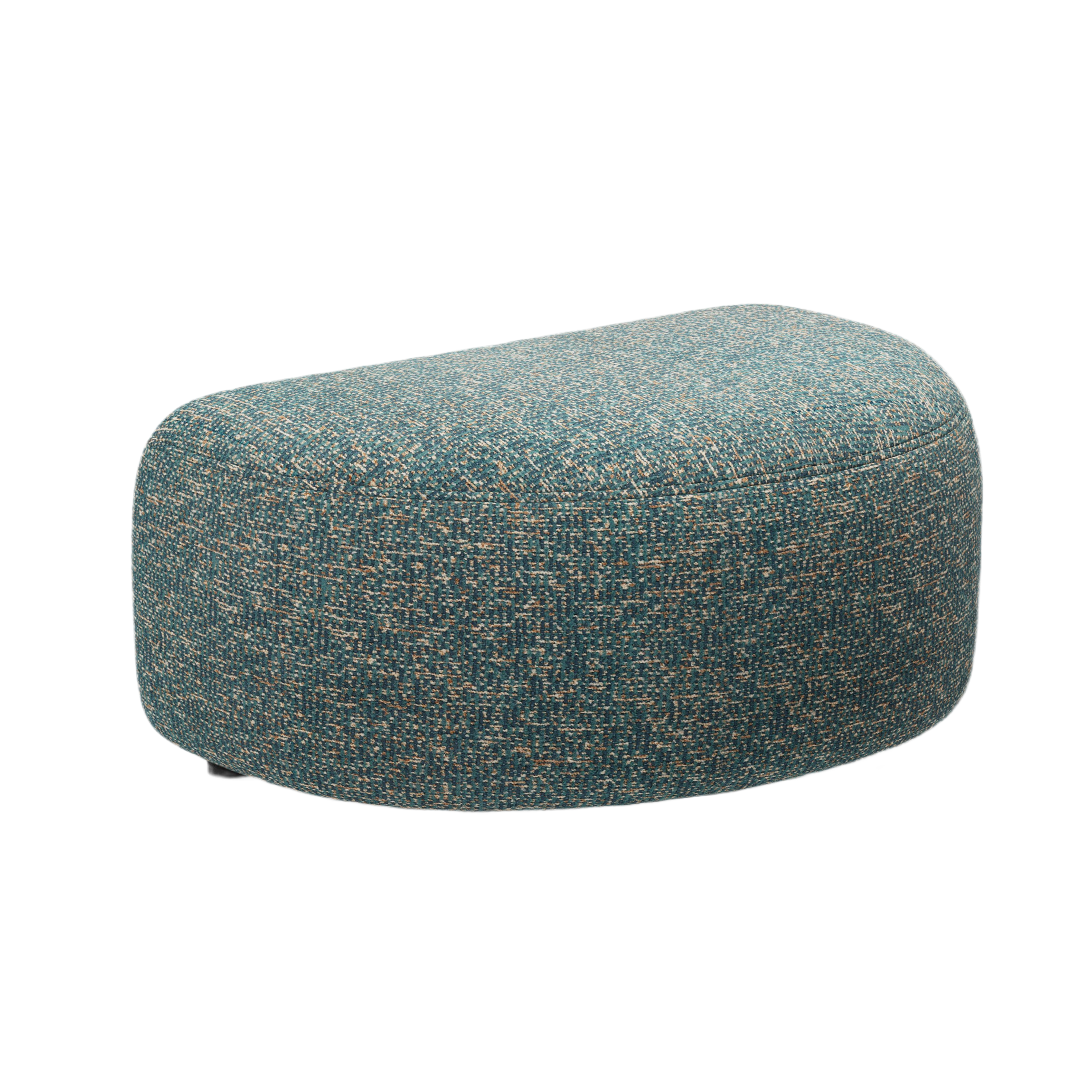 Puf KATE blauw gemêleerd