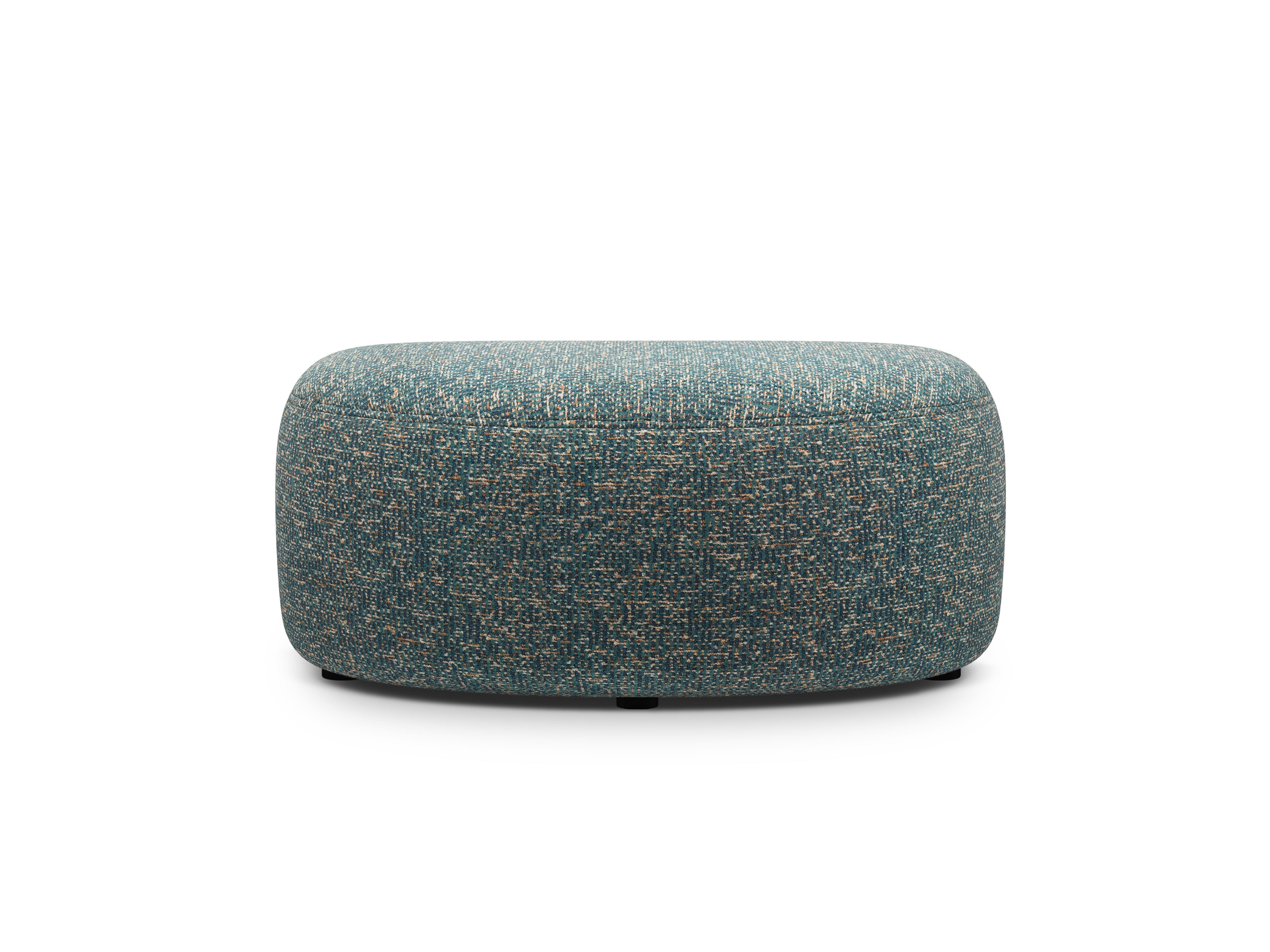 Puf KATE blauw gemêleerd