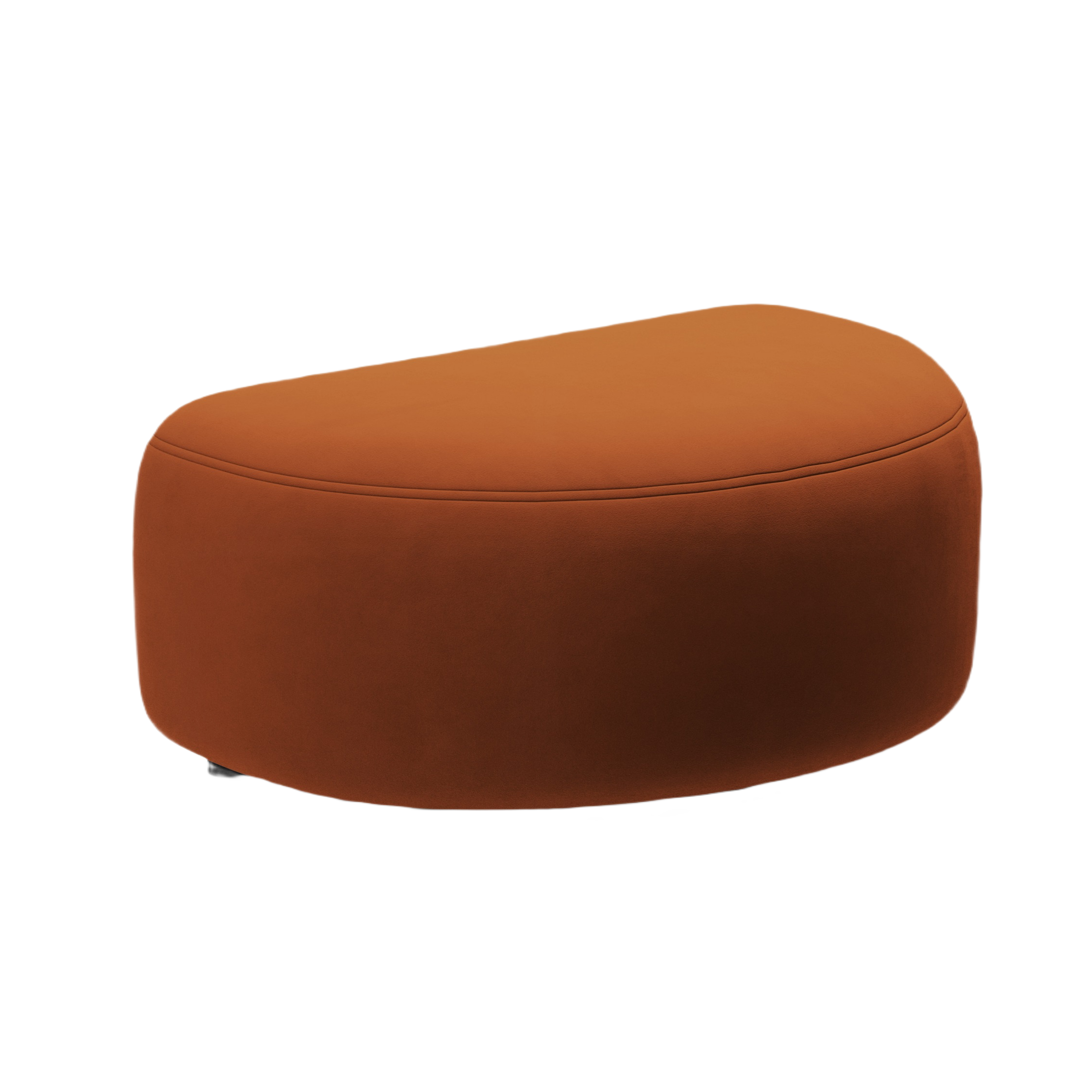 Velours poef KATE terracotta