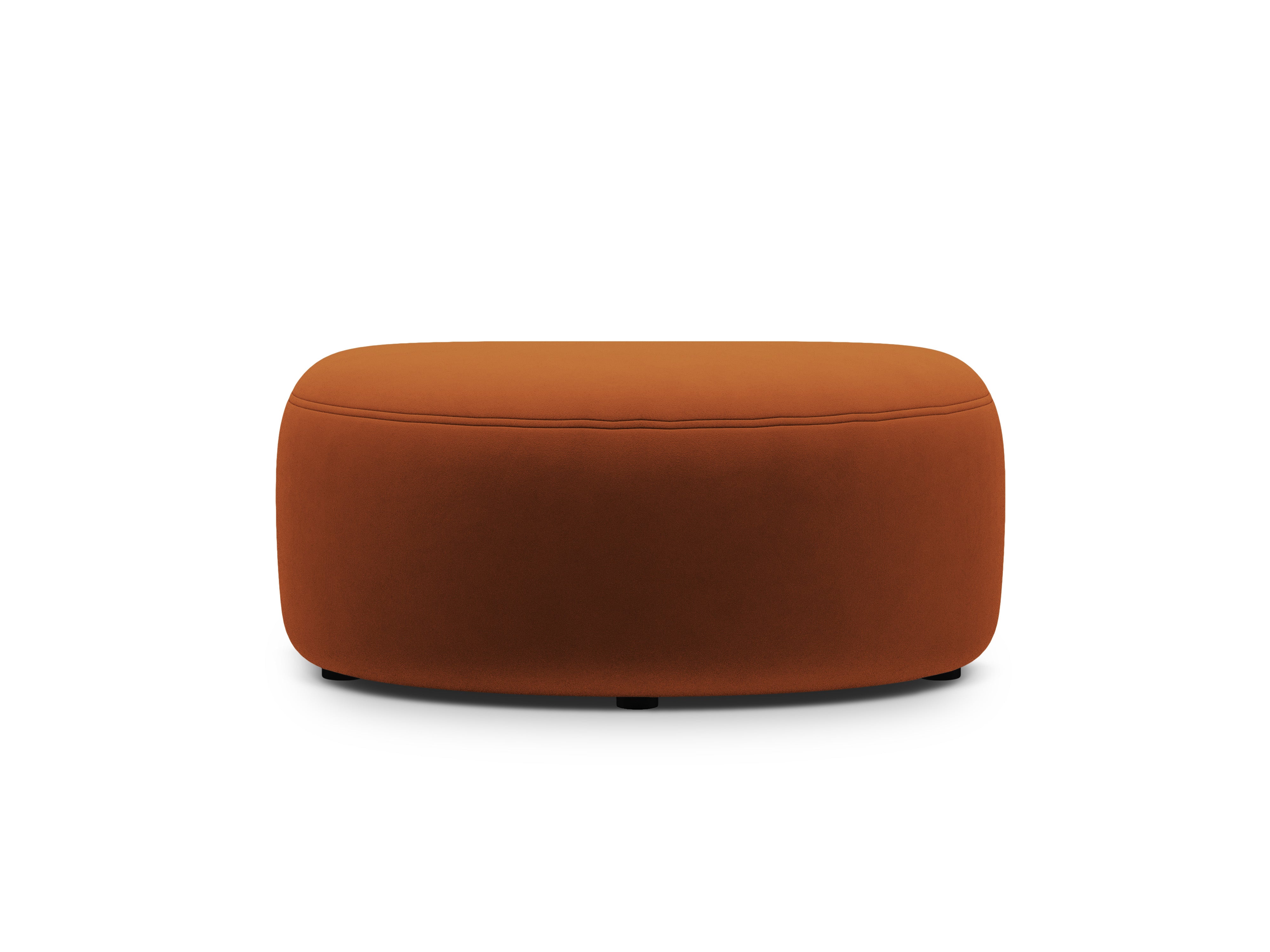Velours poef KATE terracotta