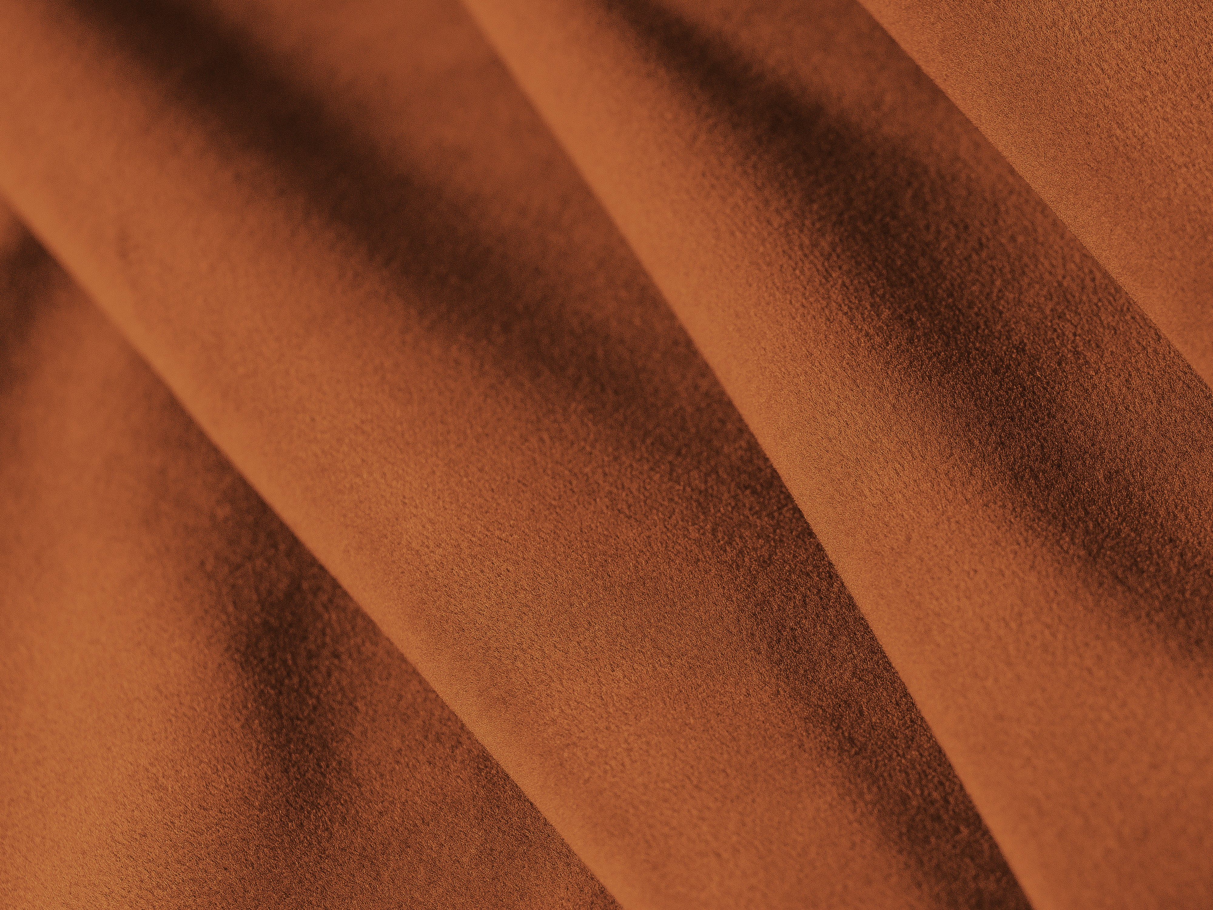 Velours poef KATE terracotta