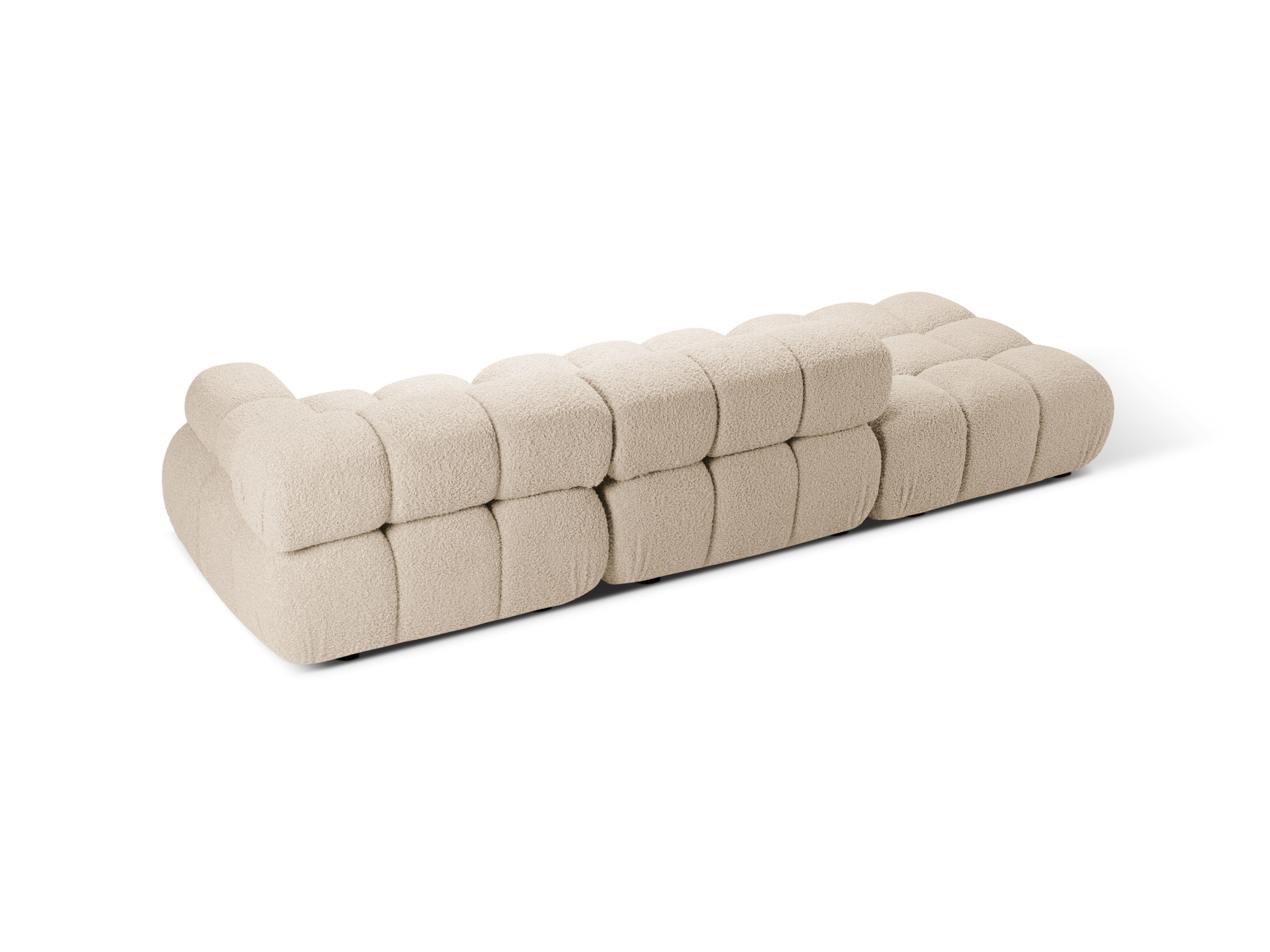 Modulaire open linker BELLIS bank in beige bouclé