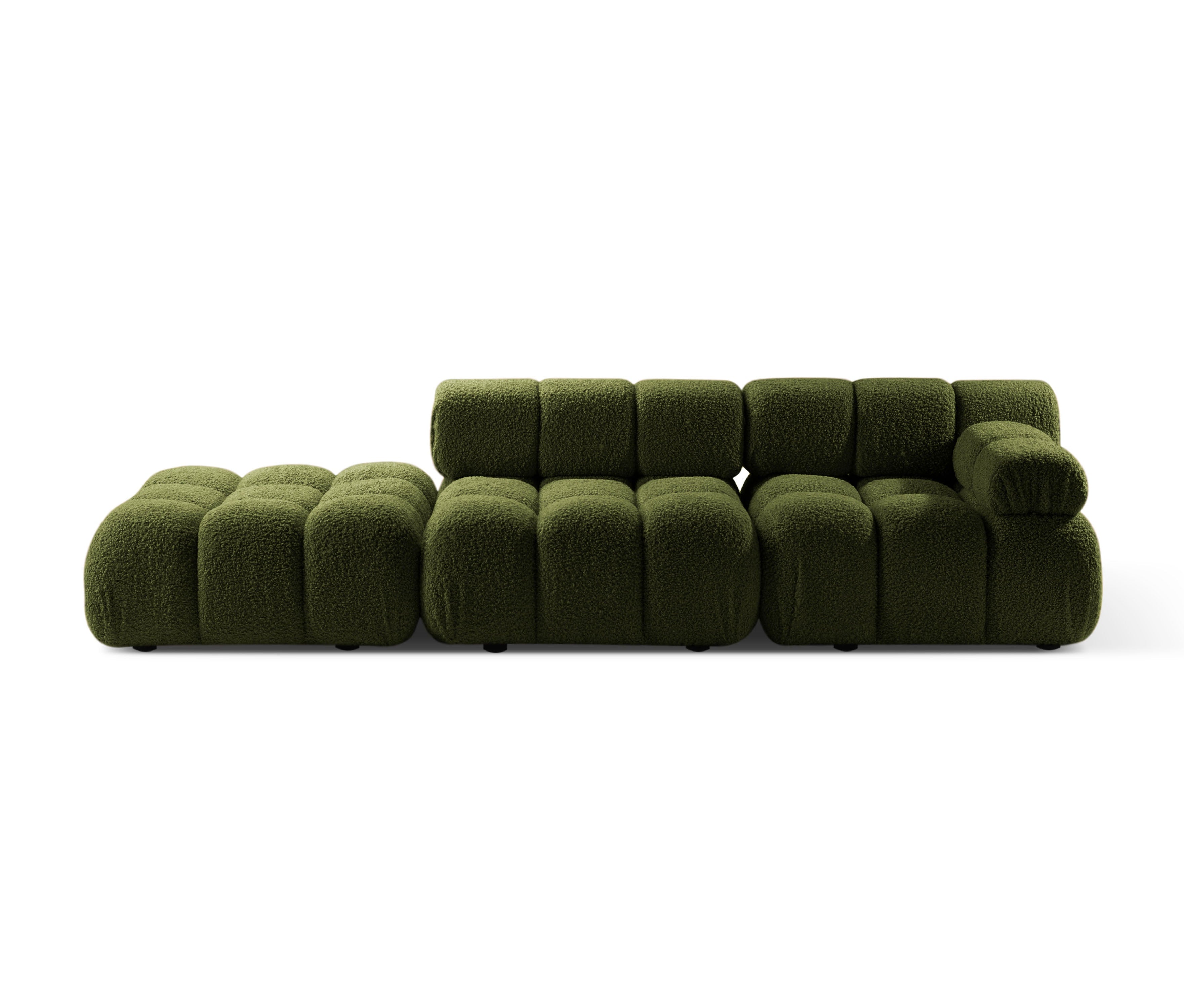 Modulaire open linker BELLIS bank in groene boucle
