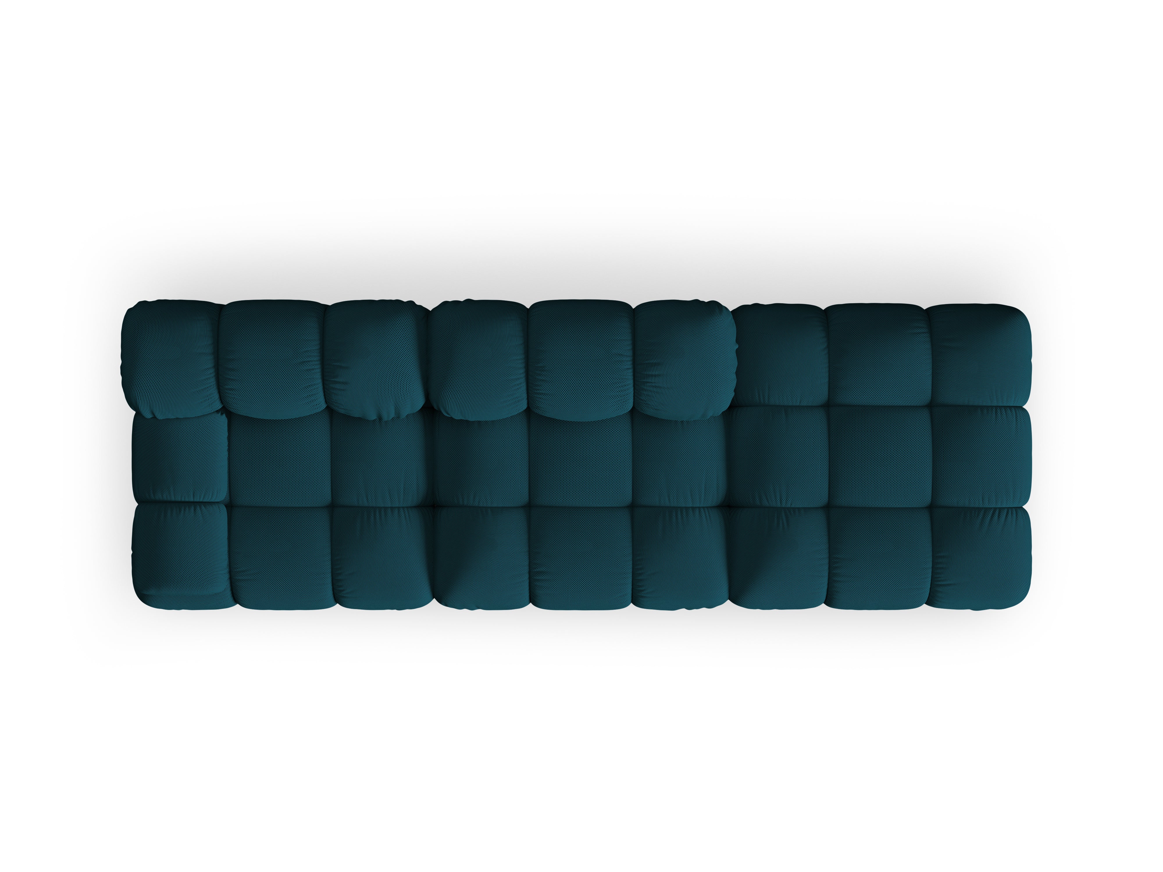 Modulaire open rechter BELLIS sofa in zeegroene 3D-stof