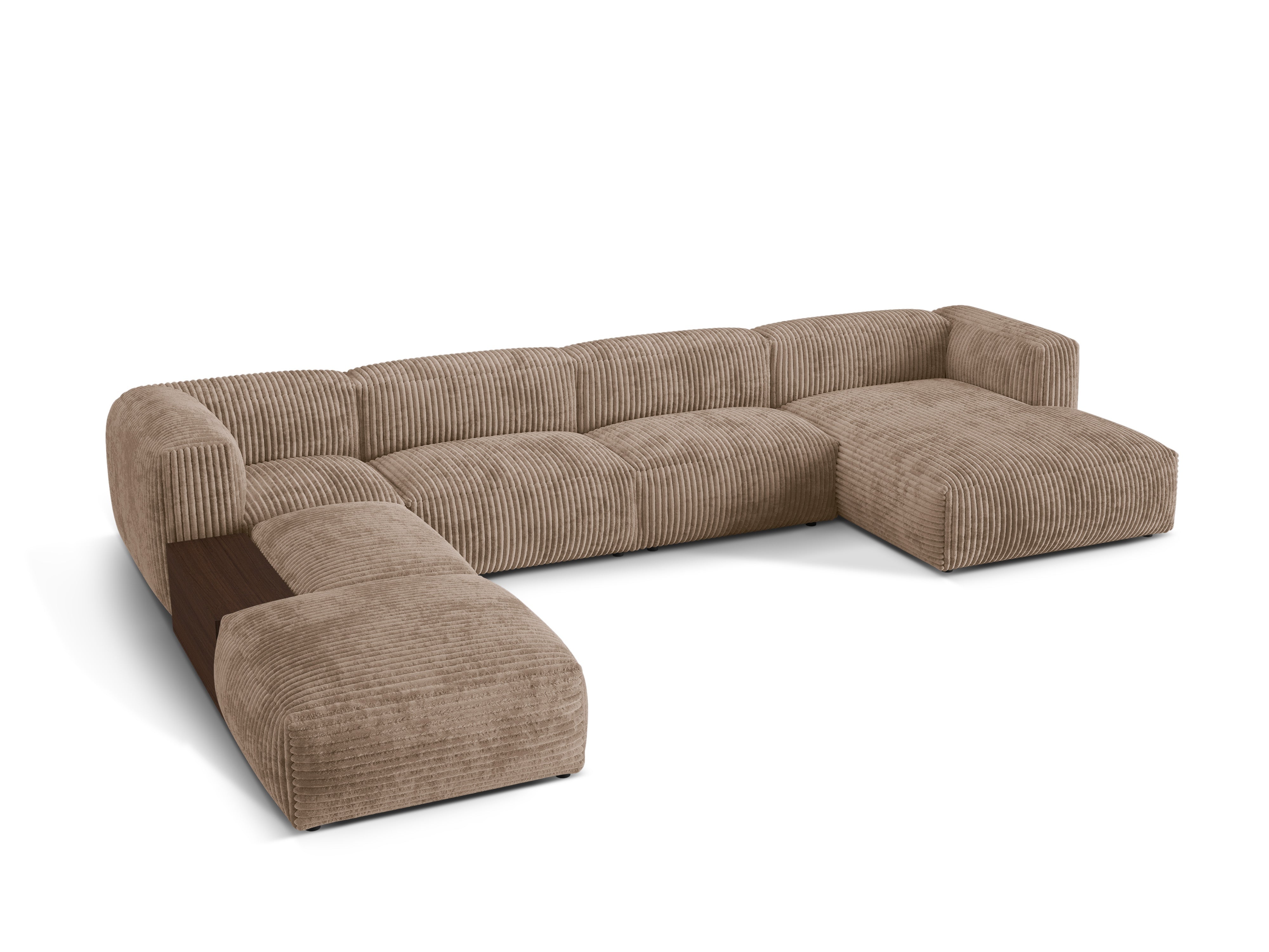 Martin's left -sided corner Martina Dark -tone corduroy