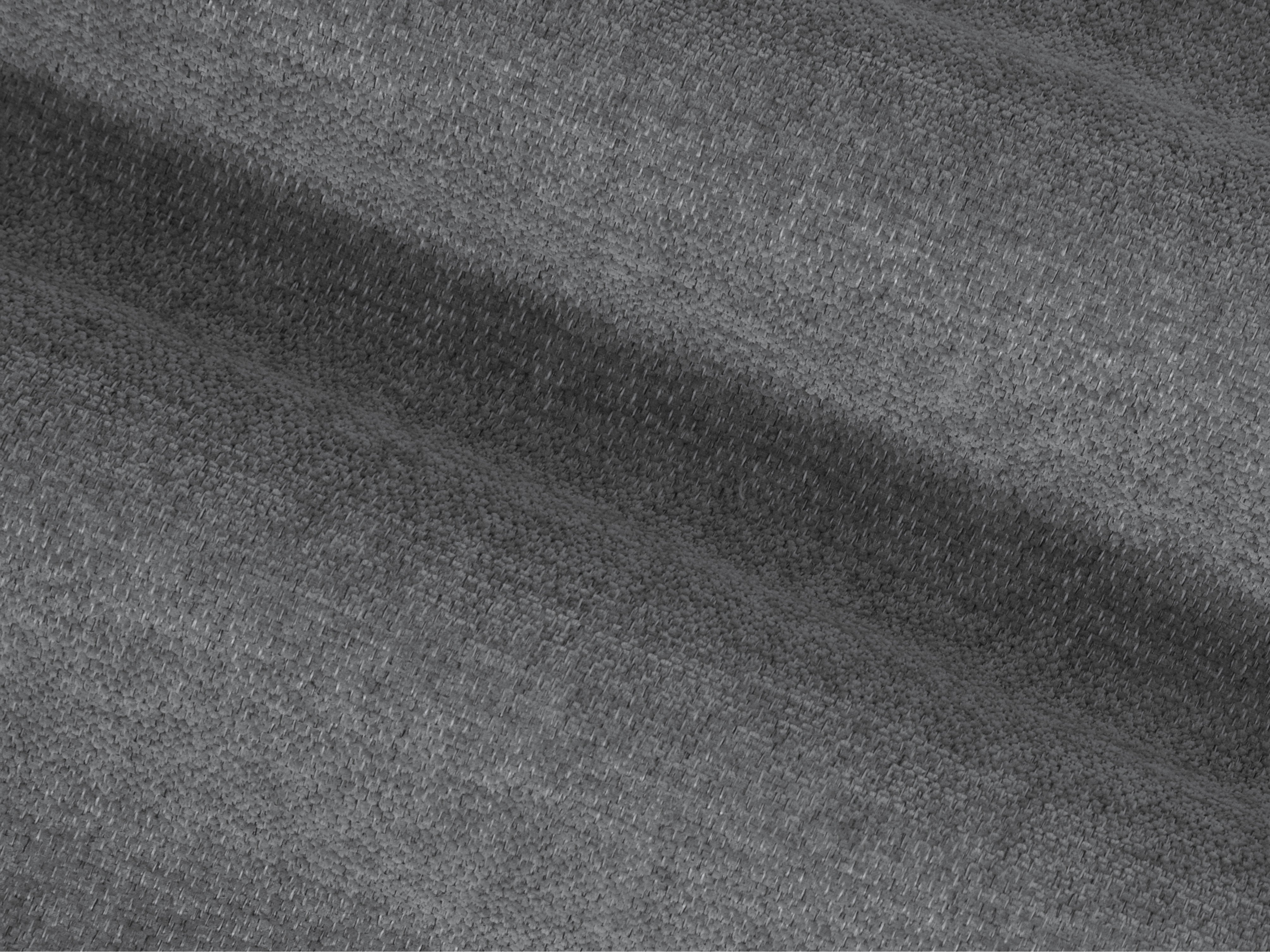 Right-sided panoramic corner sofa BEMY gray chenille