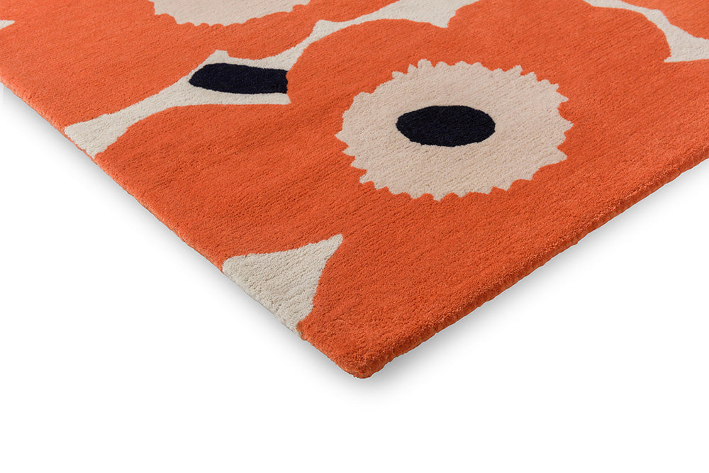 Wollteppich einzigartiger beige-orange