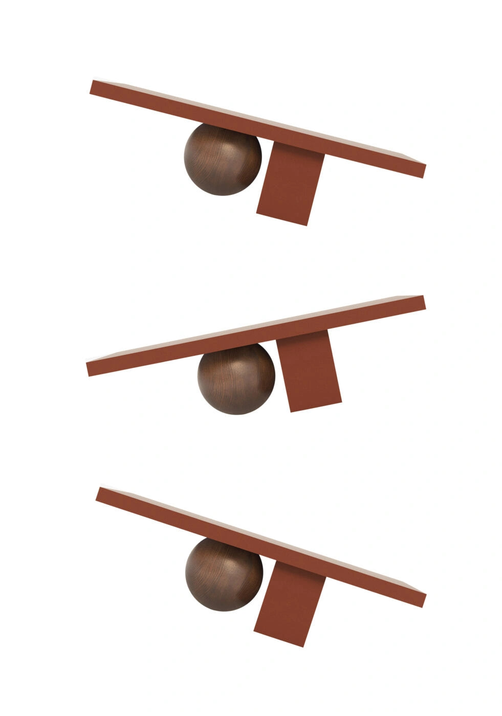 Koffietafel MOORT staal en hout