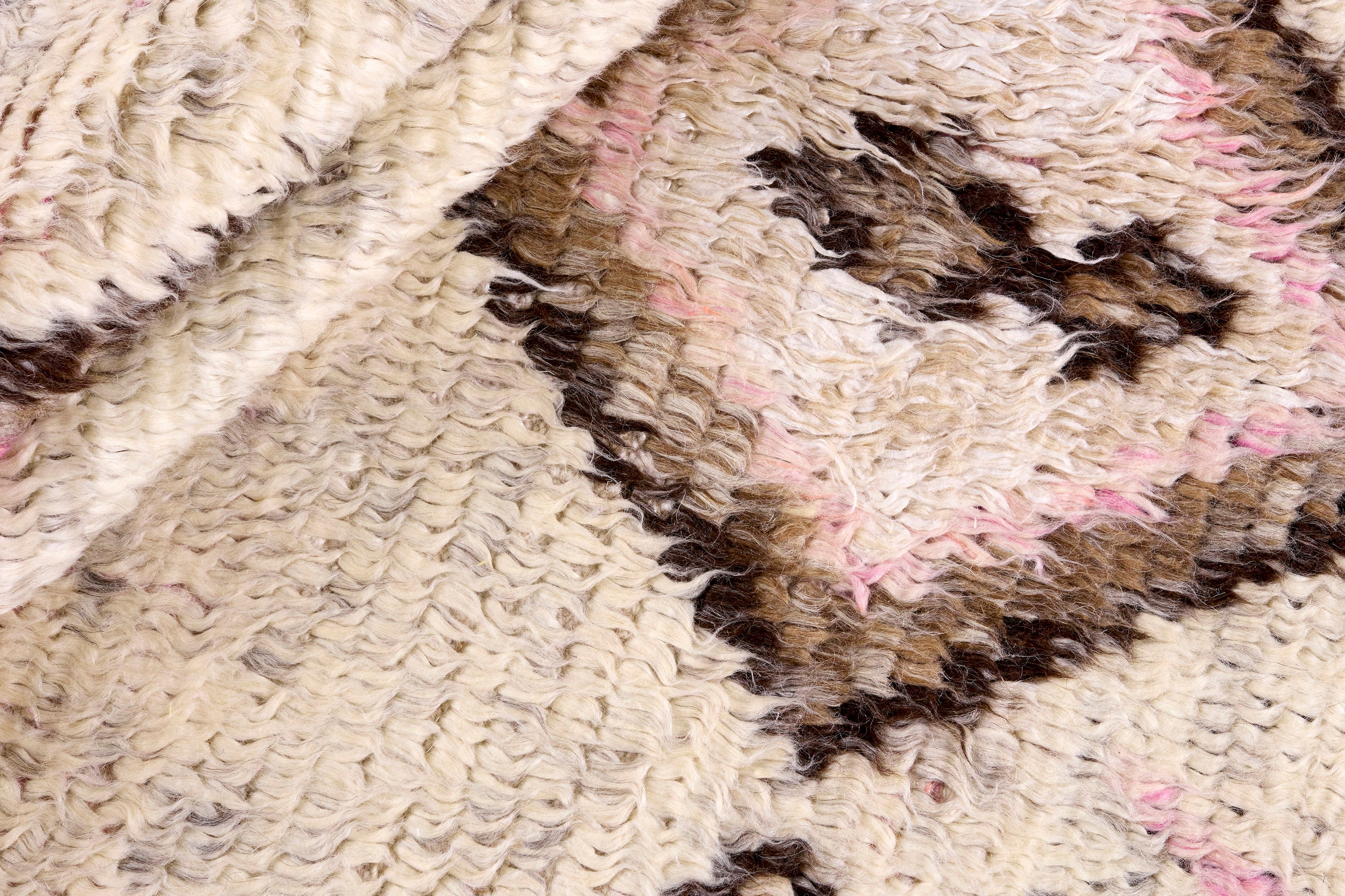Teppich TRIBE beige mit Rosa