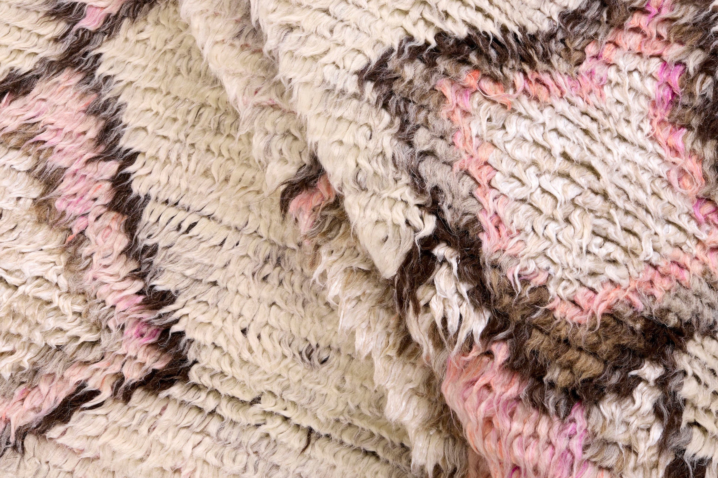 Teppich TRIBE beige mit Rosa