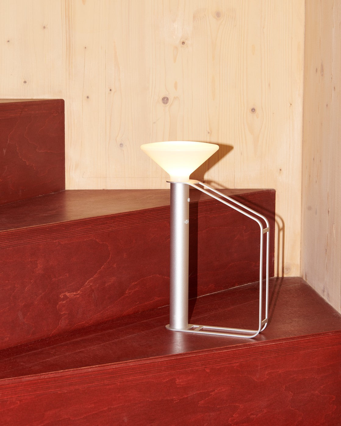 Draagbare buitenlamp PITON zilver