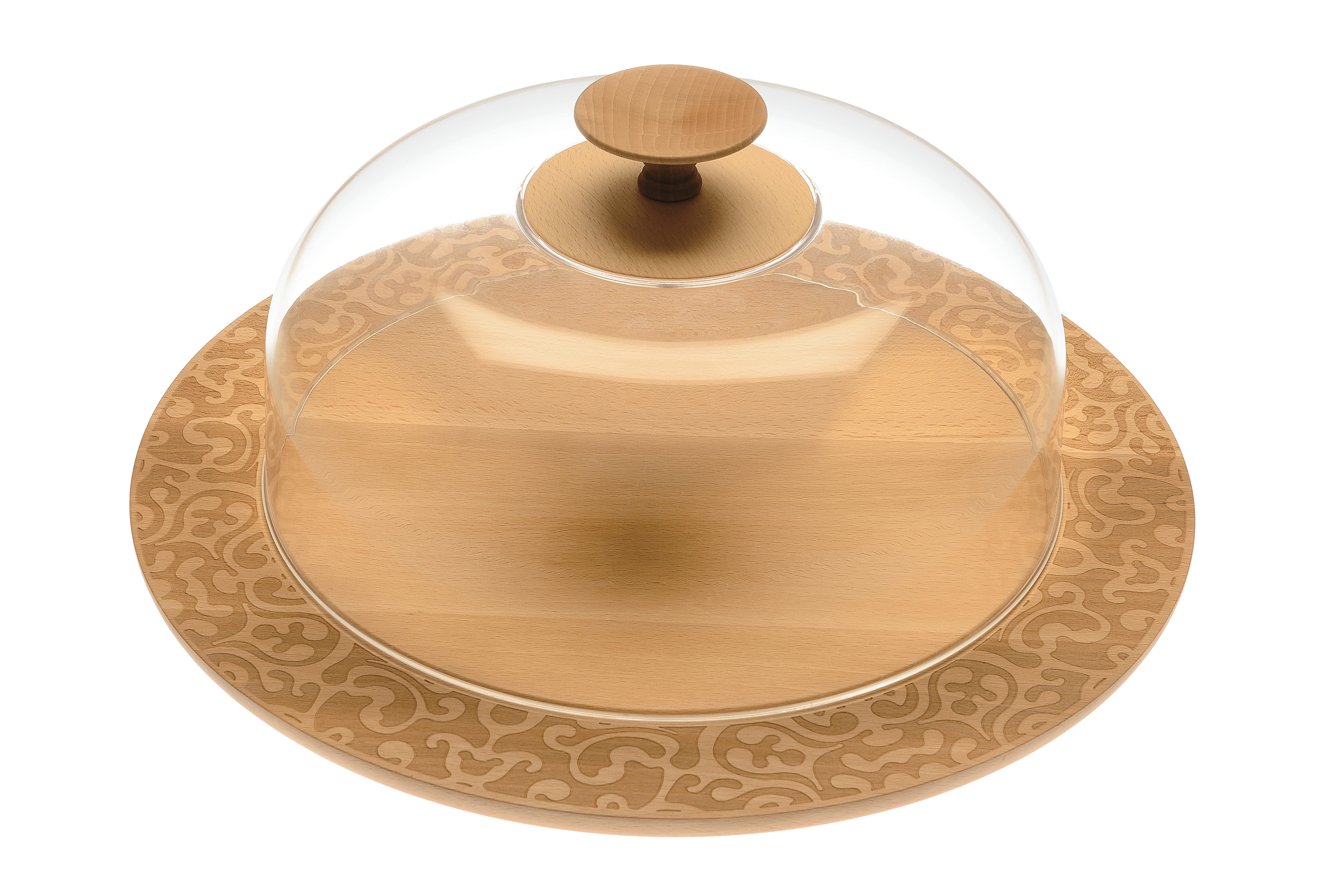 Pokrywa do patery DRESSED IN WOOD drewno bukowe, marka Alessi