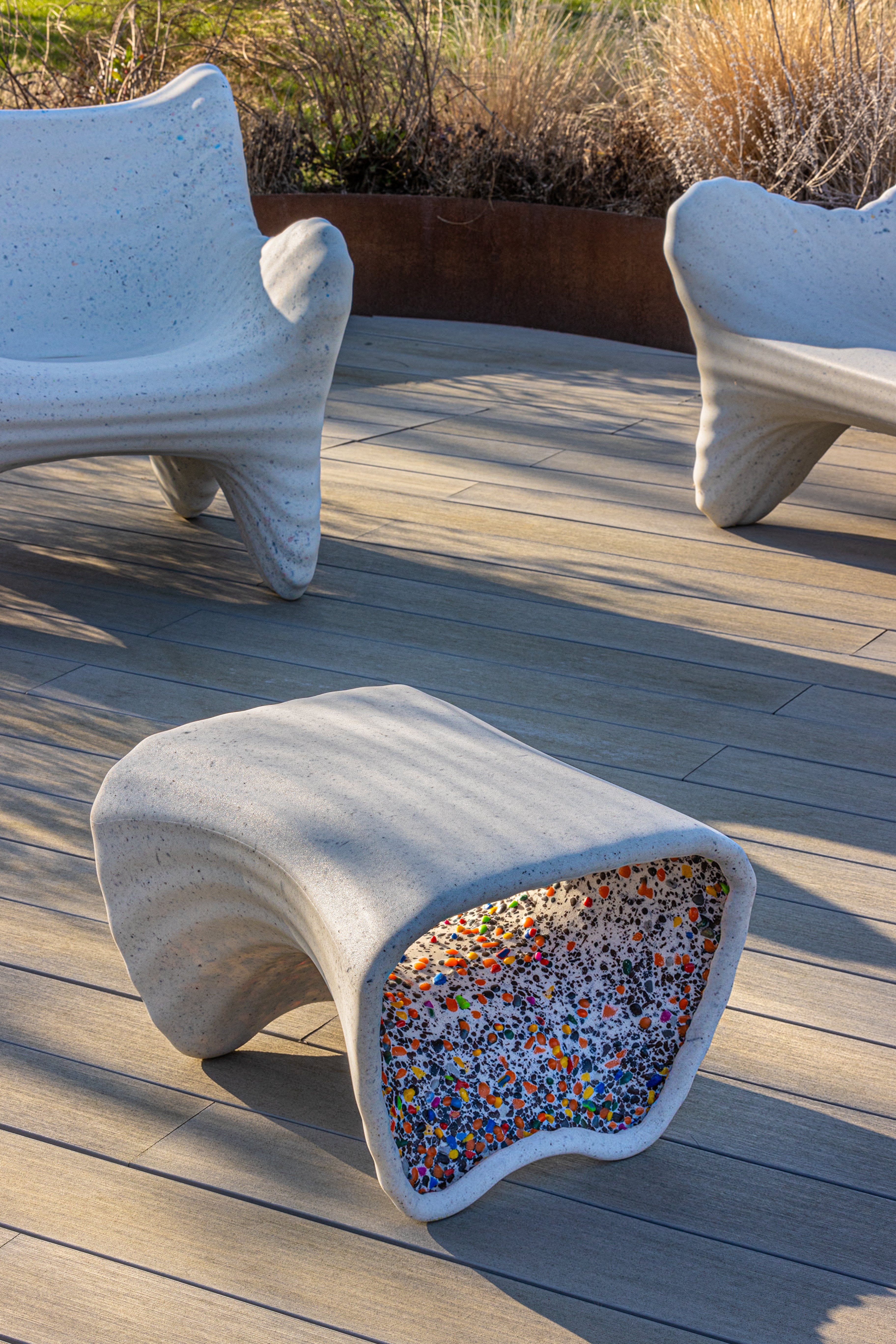 IN-SIDE terracotta garden stool