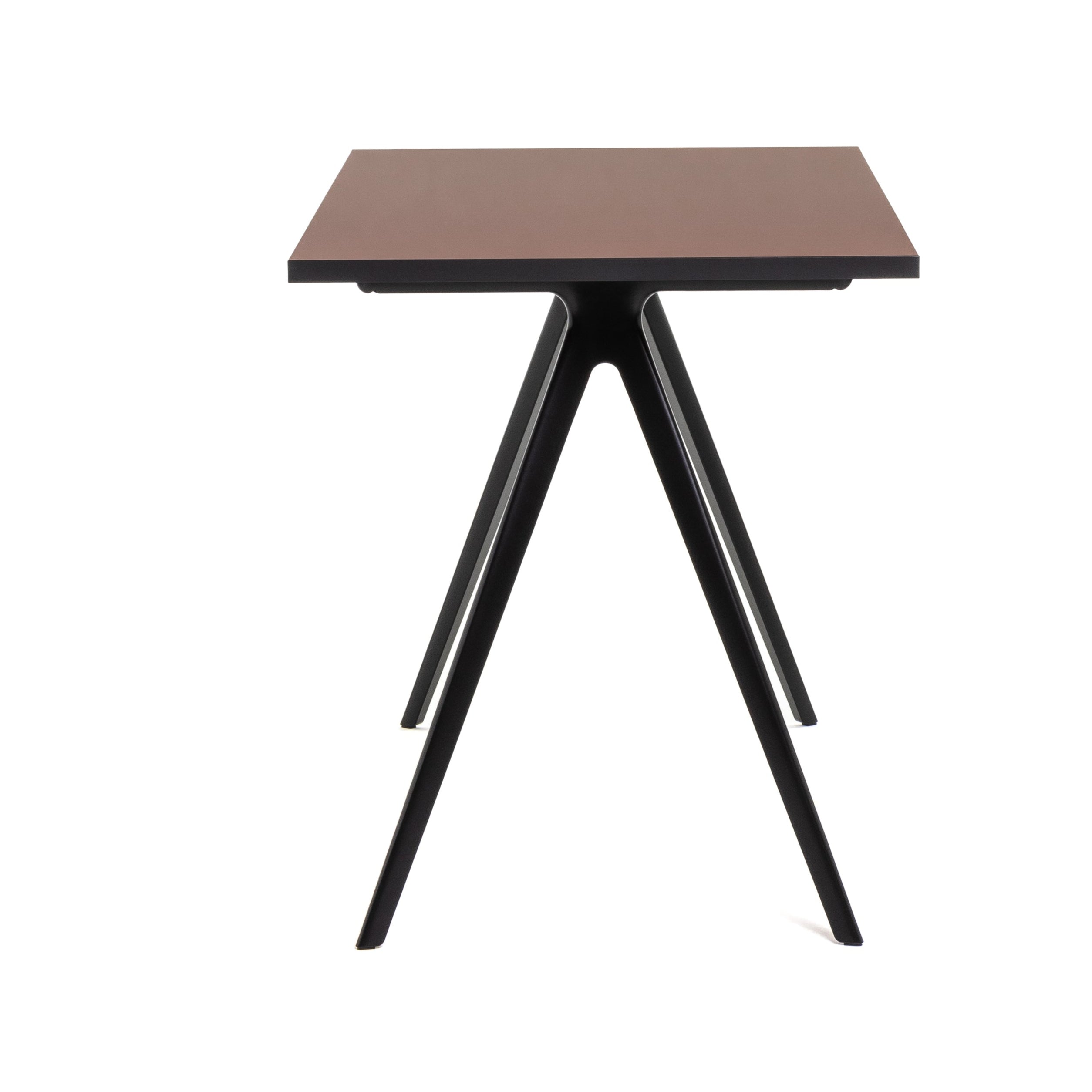 Bureau BAGUETTE bordeaux met zwarte basis