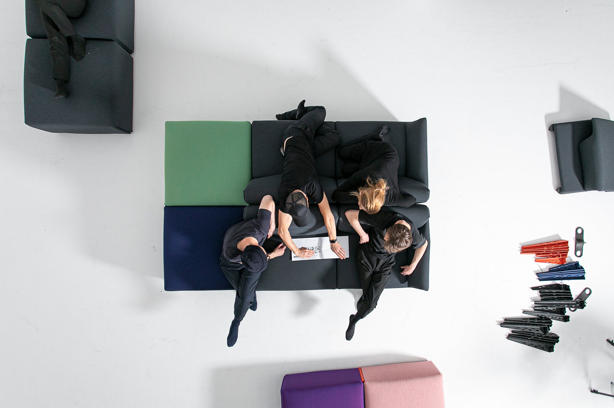 Otomana COSTUME gestoffeerd