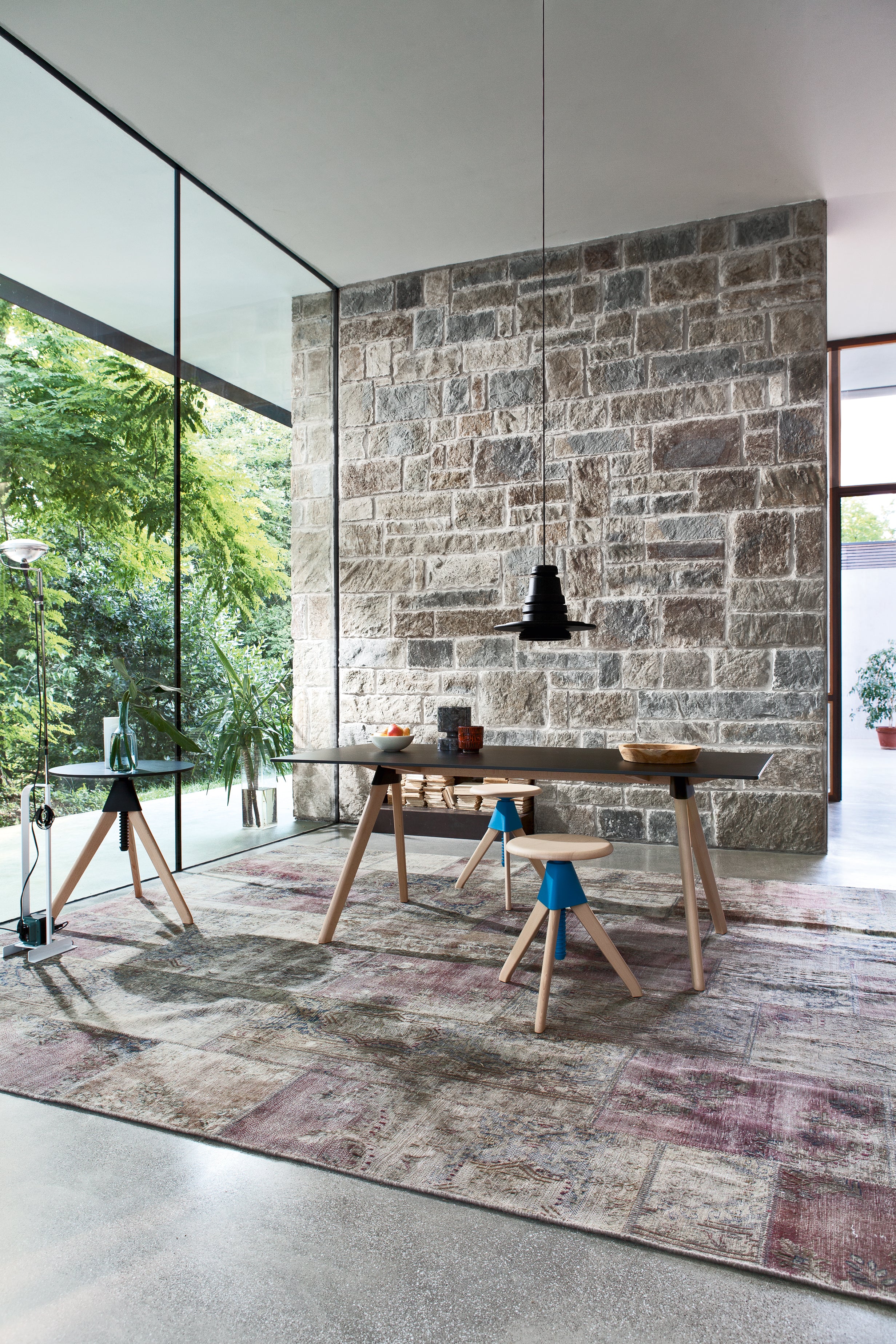 Verstelbare kruk TOM & JERRY van beukenhout