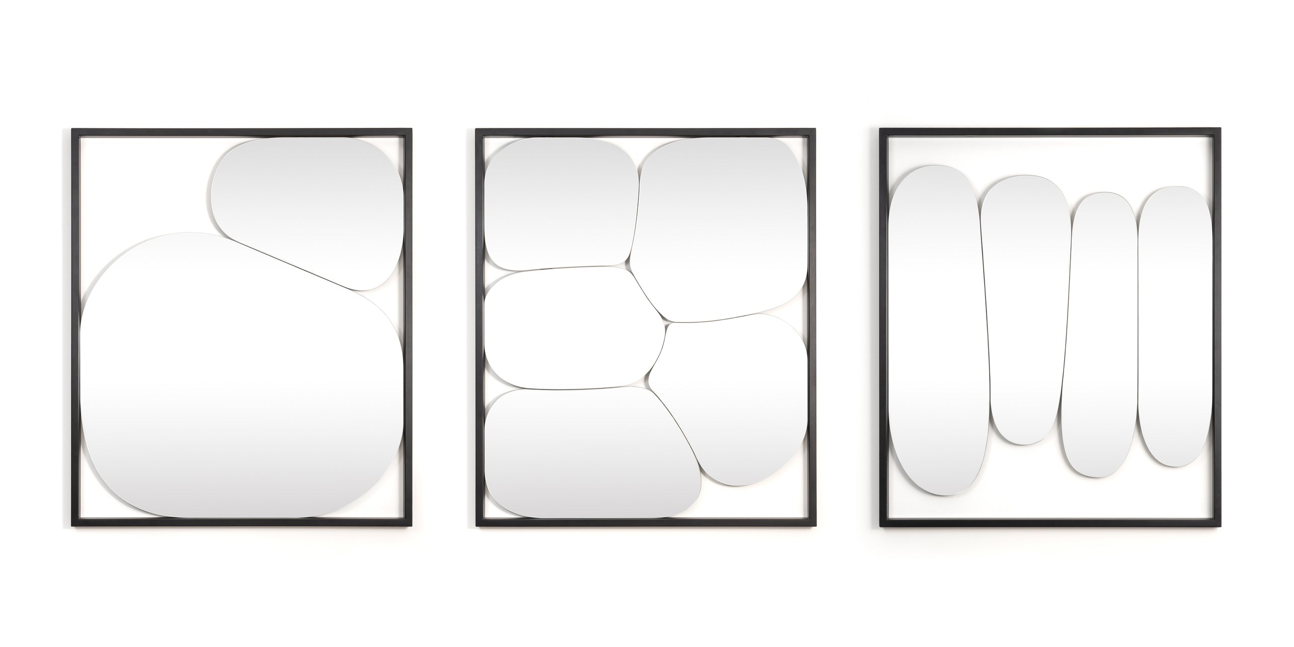 MORPHED Wandspiegel schwarz