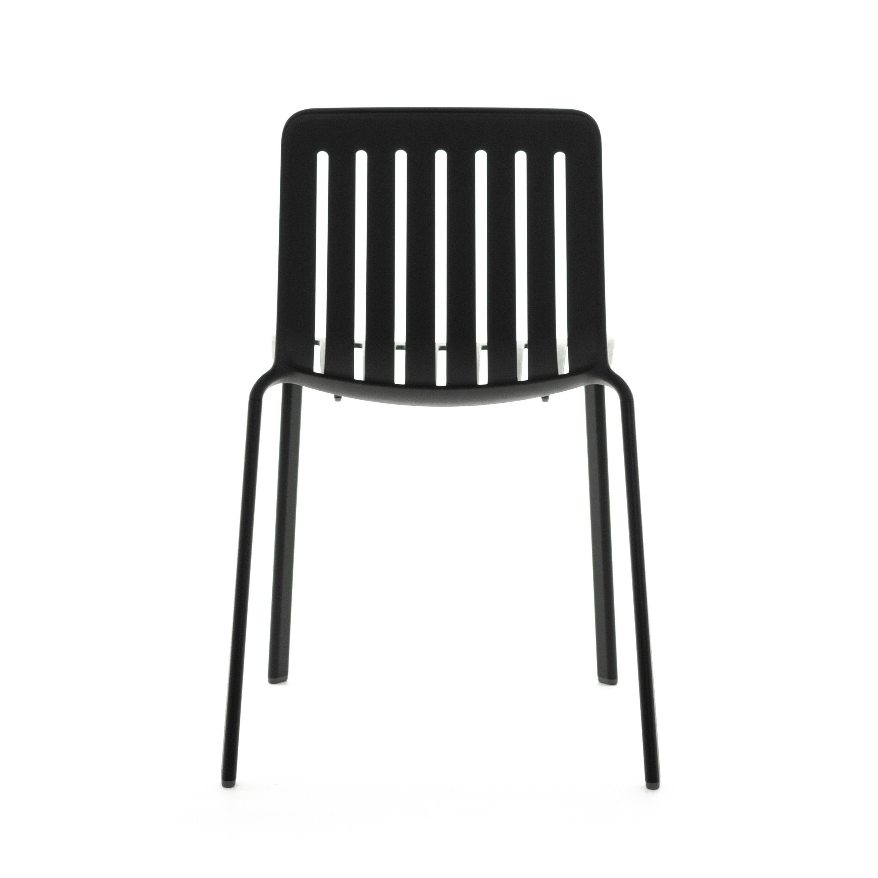 PLATO Outdoor-Stuhl, schwarz