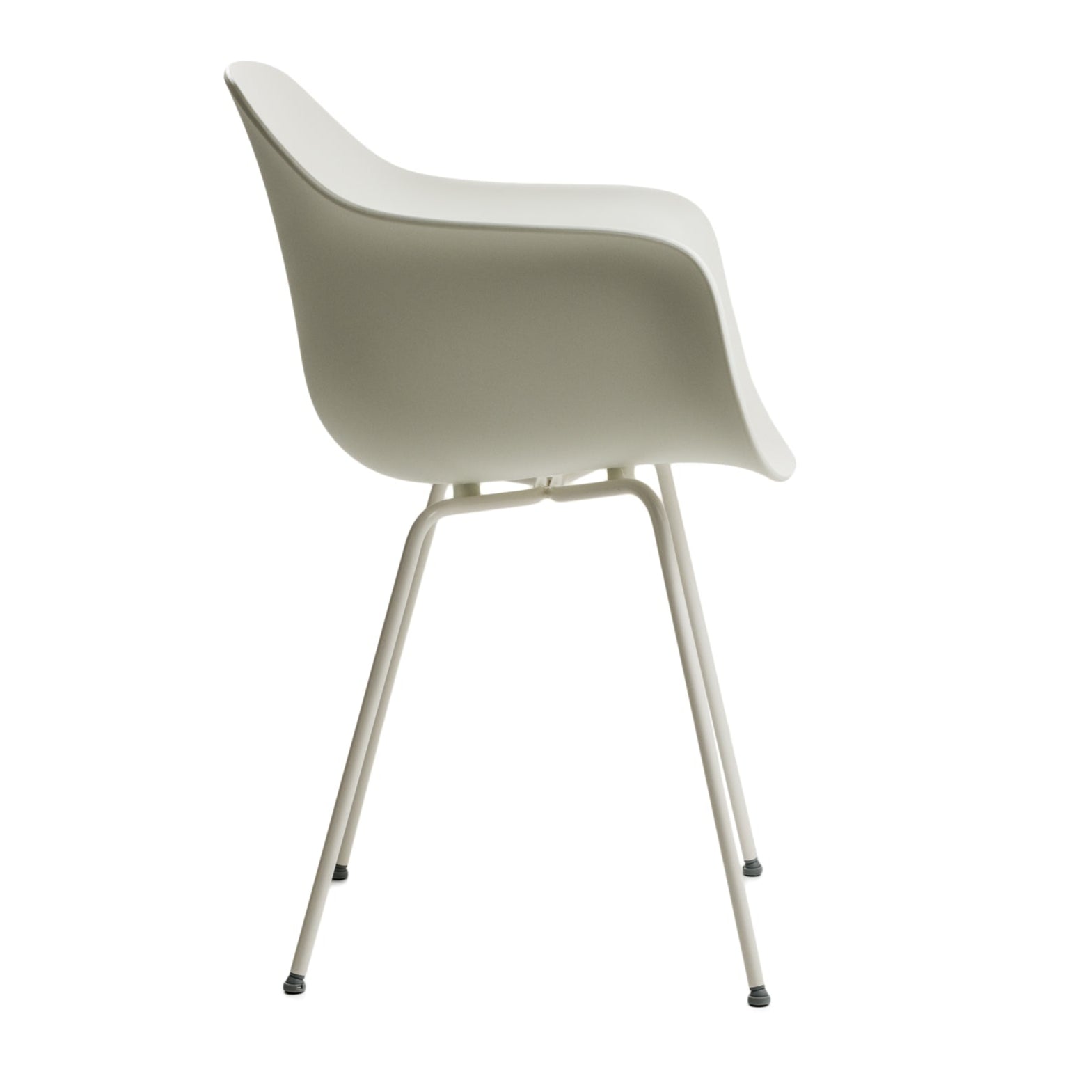 Fotel SUBSTANCE wit met metalen basis
