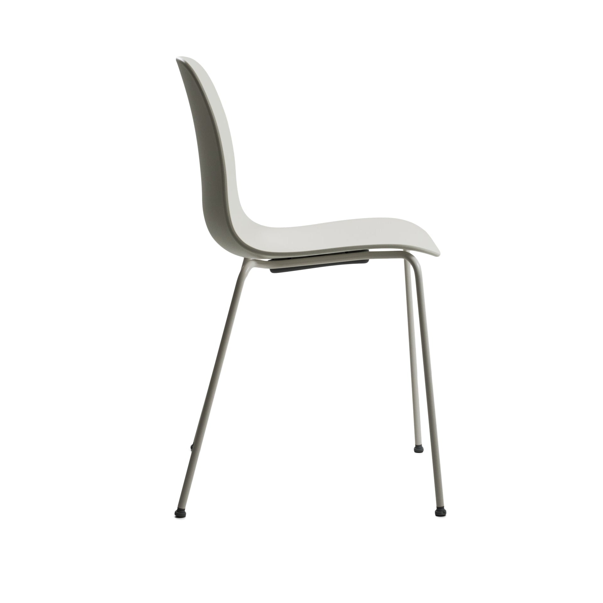 Stoel SUBSTANCE wit met metalen basis