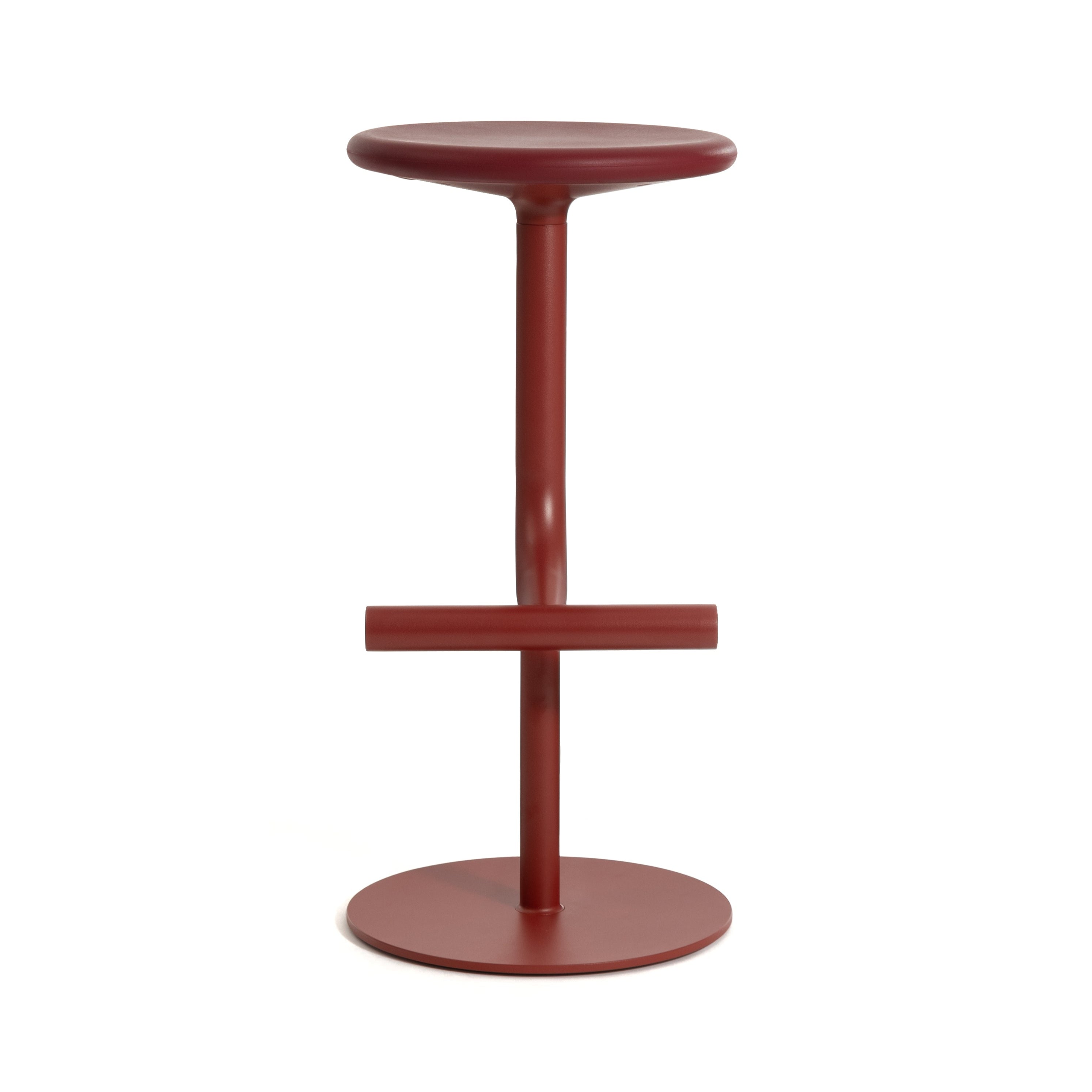 Hoker obrotowy TIBU bordowy – styl minimalistyczny