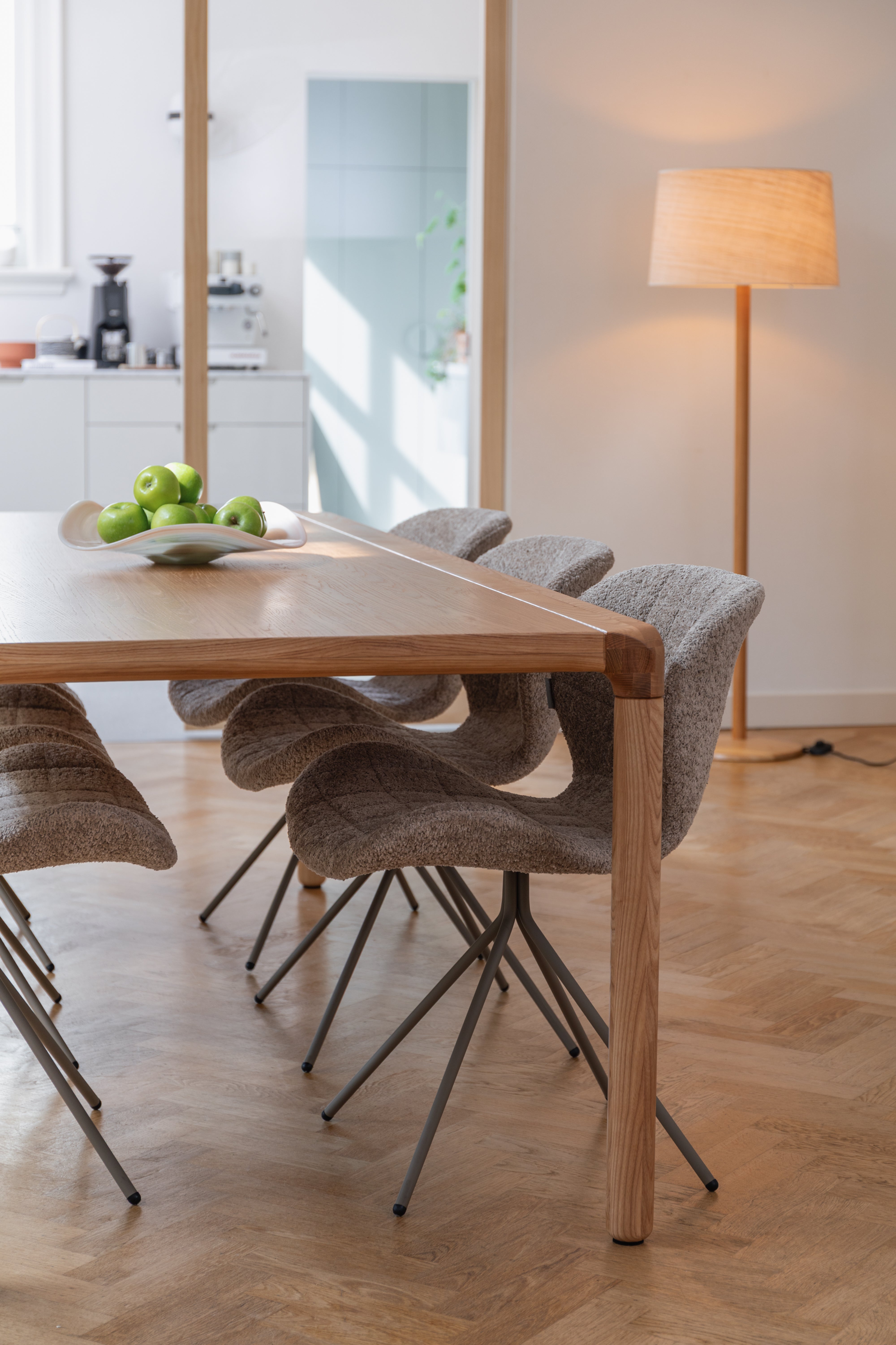 Misa aus Glas MARIA weiß mit Rosa