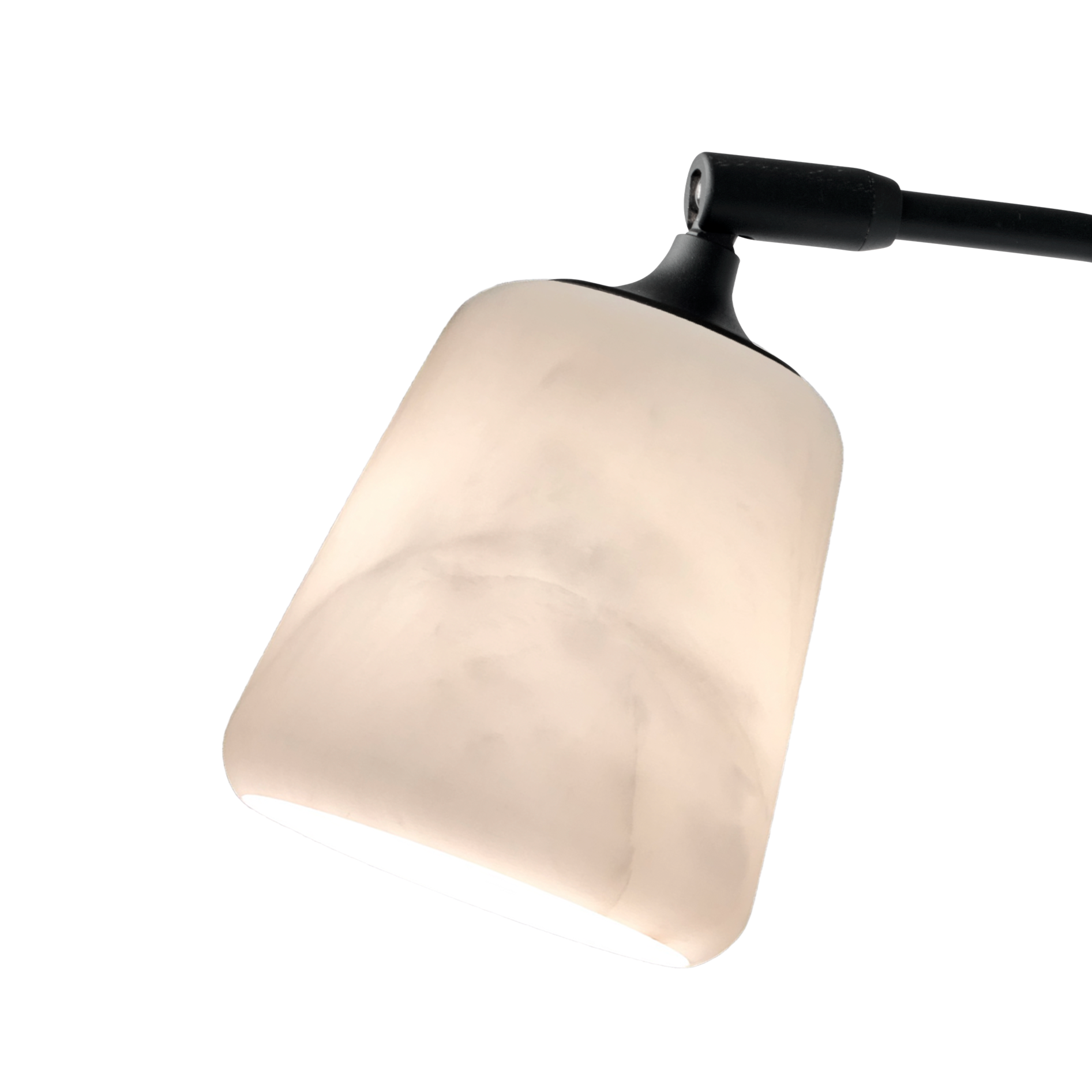Material Desk Lampe - der schwarze Schaf weiße Marmor