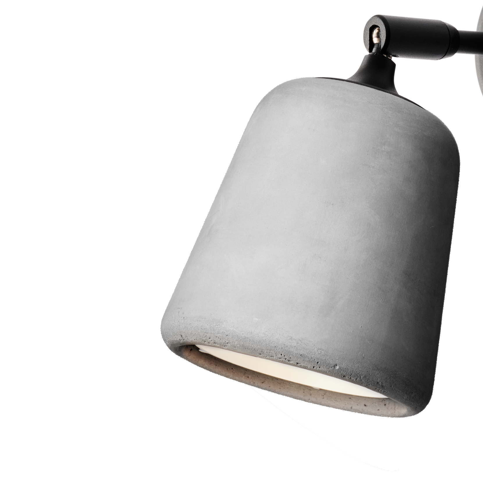 Lampa ścienna MATERIAL jasny cement – styl industrialny