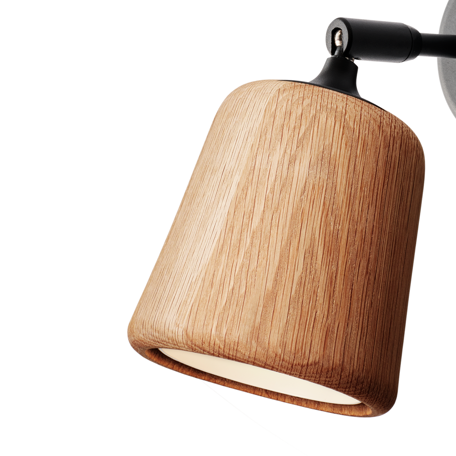 Lampa ścienna MATERIAL dębowy – styl minimalistyczny