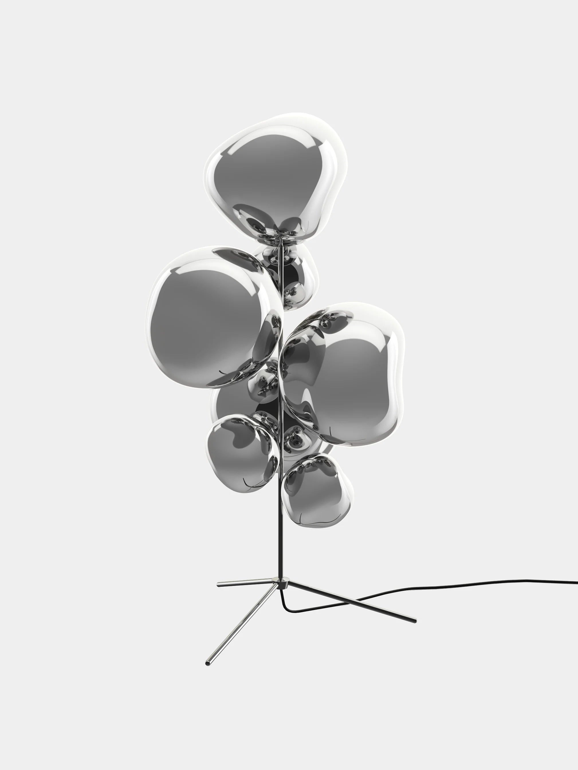 Vloerlamp MELT zilver