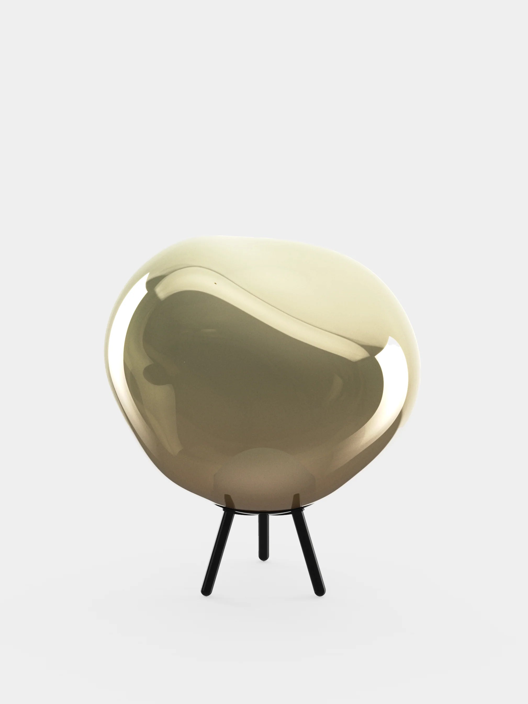 Draagbare lamp LARGE MELT bruin