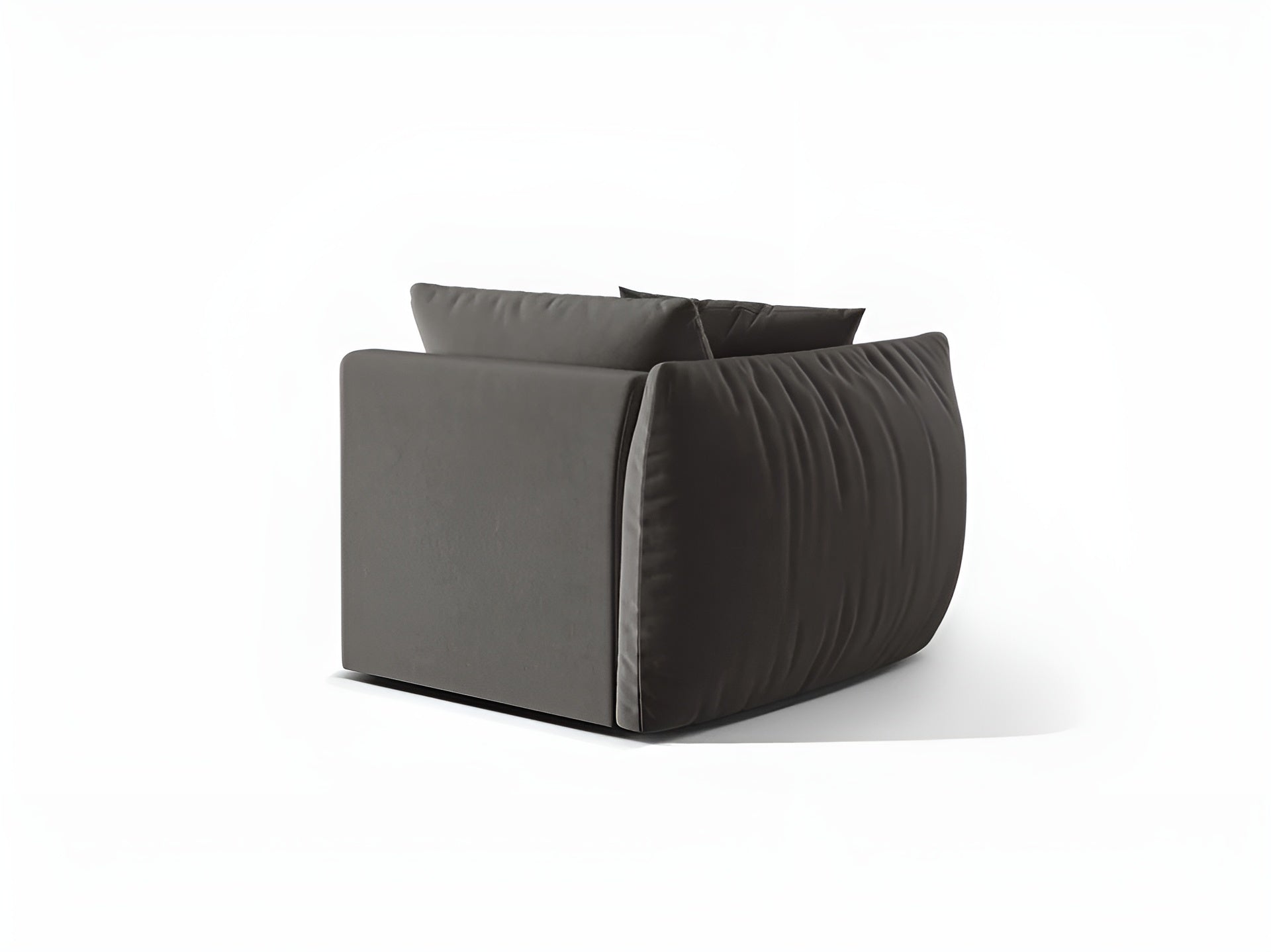 Sofa modułowa aksamitna CHRIS - element lewostronny ciemnoszary – sosna